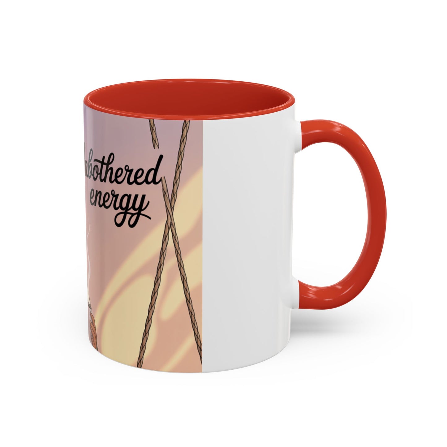 Chic Coffee Mug with Unbothered Energy Design, Trendy Mug for Coffee Lovers, Gift for Friends, Inspirational Mug, Everyday Use