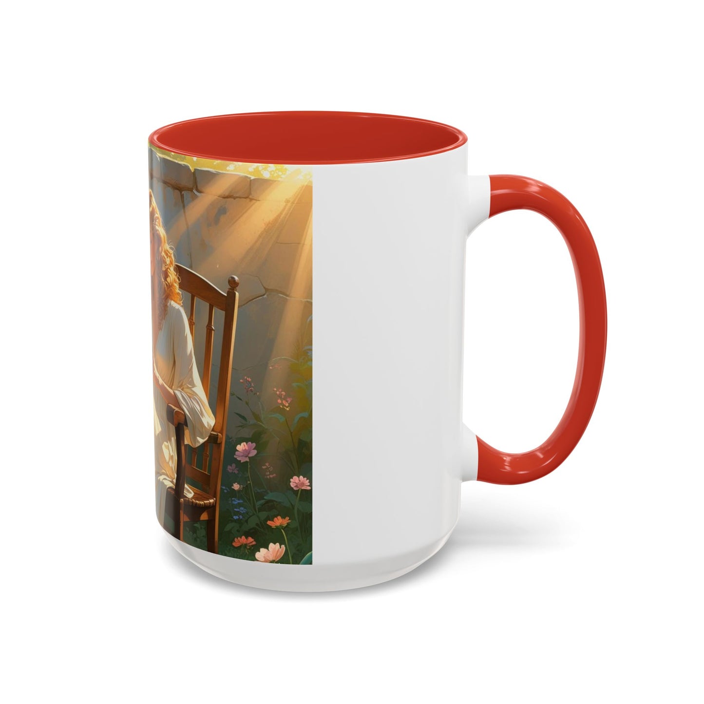 Accent Coffee Mug with Inspirational Design, Cozy Gift for Readers, Perfect for Relaxation, Home Decor, Warm Beverage Lover