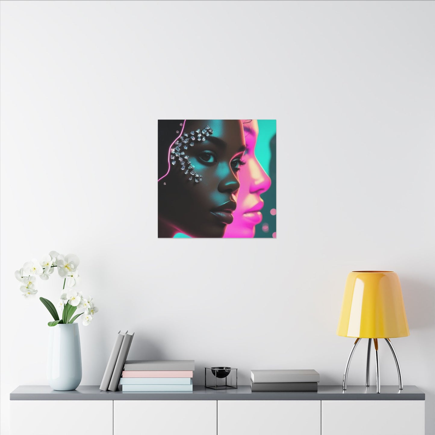 Vibrant Art Canvas Print, Wall Decor, Home Office Art, Unique Gift, Modern Design, Colorful Wall Hanging
