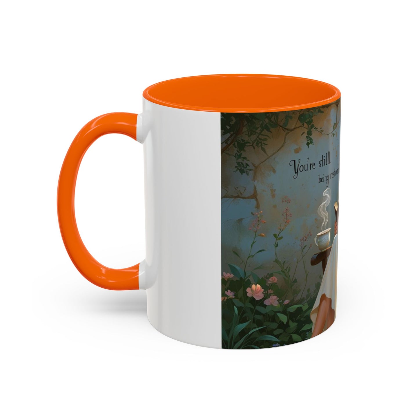 Accent Coffee Mug with Inspirational Design, Cozy Gift for Readers, Perfect for Relaxation, Home Decor, Warm Beverage Lover