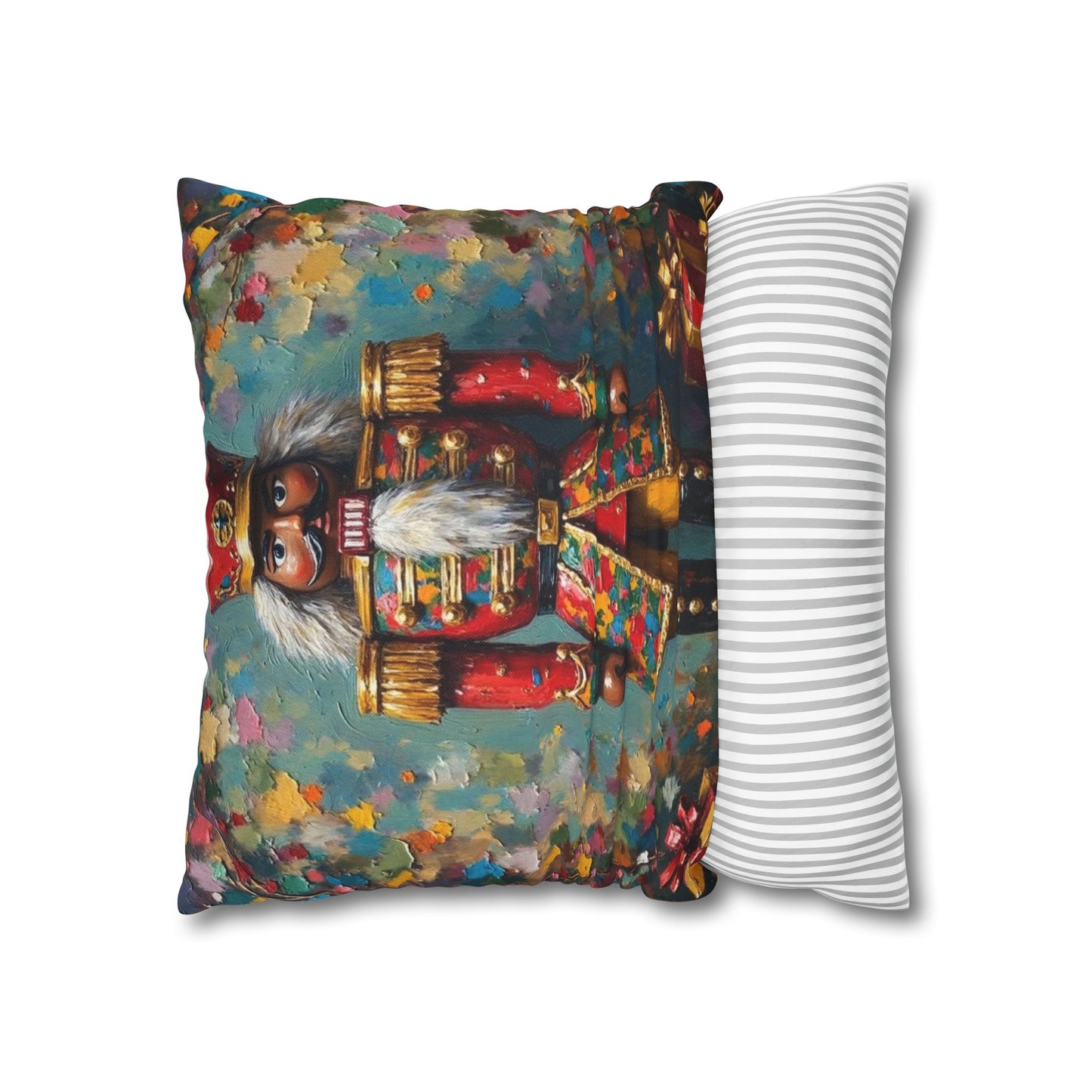Nutcracker Decorative Pillow, Holiday Home Decor, Christmas Throw Pillow, Festive Cushion, Seasonal Accent Pillow, Gift Idea