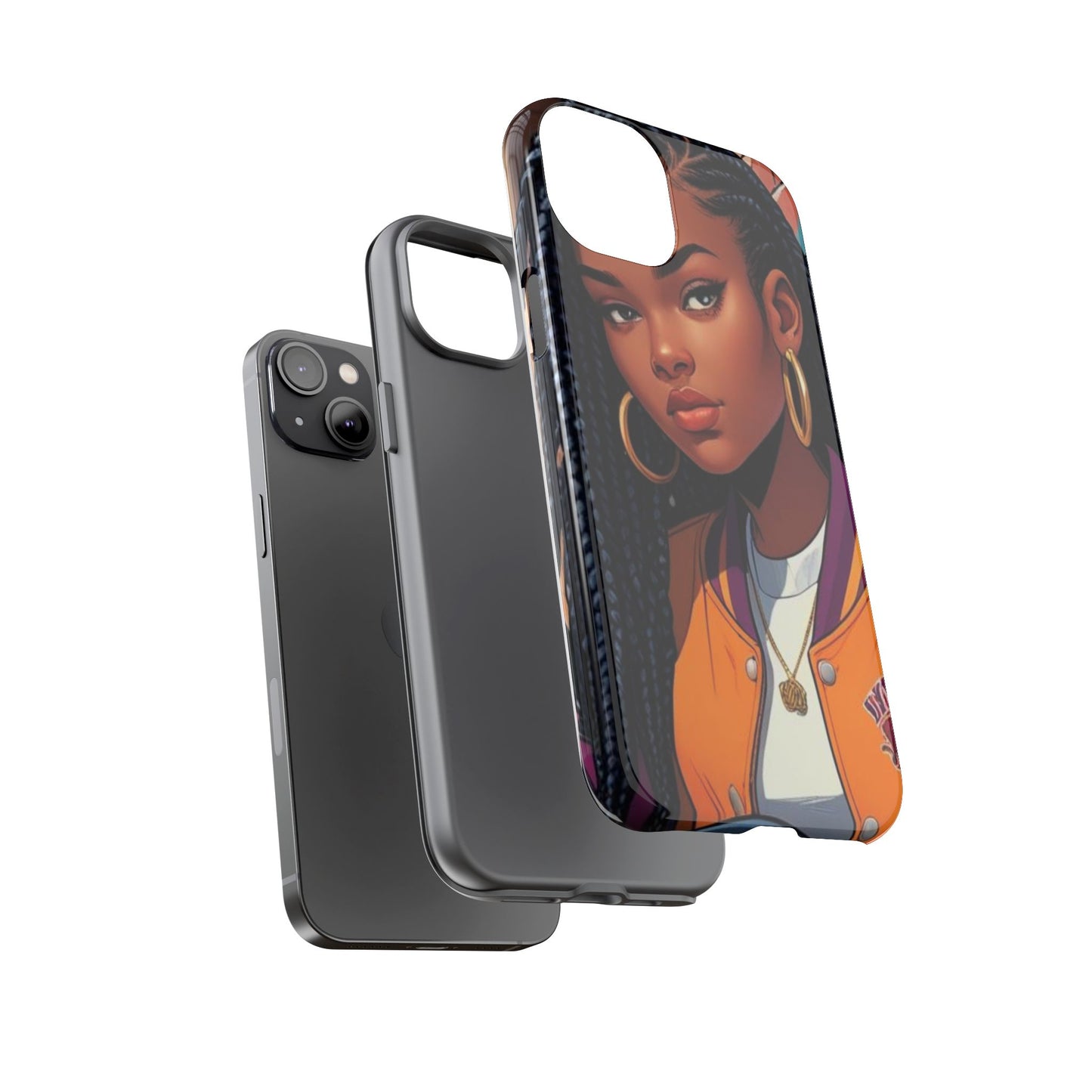 Stylish Phone Case - Urban Vibe, Tough Cases, Unique Artwork, Gifts for Teens, Trendy Accessories, Phone Protection, Girls