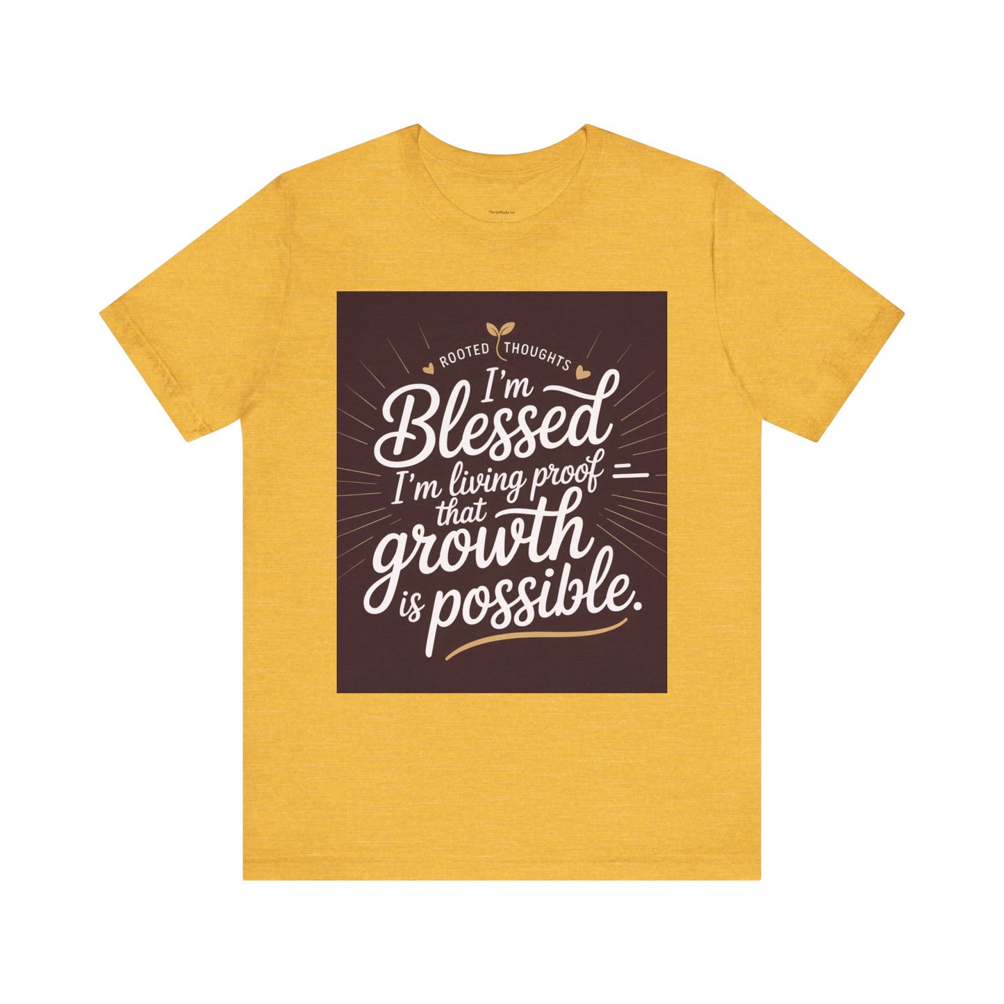 Unisex Growth Proof Tee - I'm Blessed, Inspirational Shirt, Motivational Gift, Spiritual Apparel, Positive Vibes, Everyday Wear
