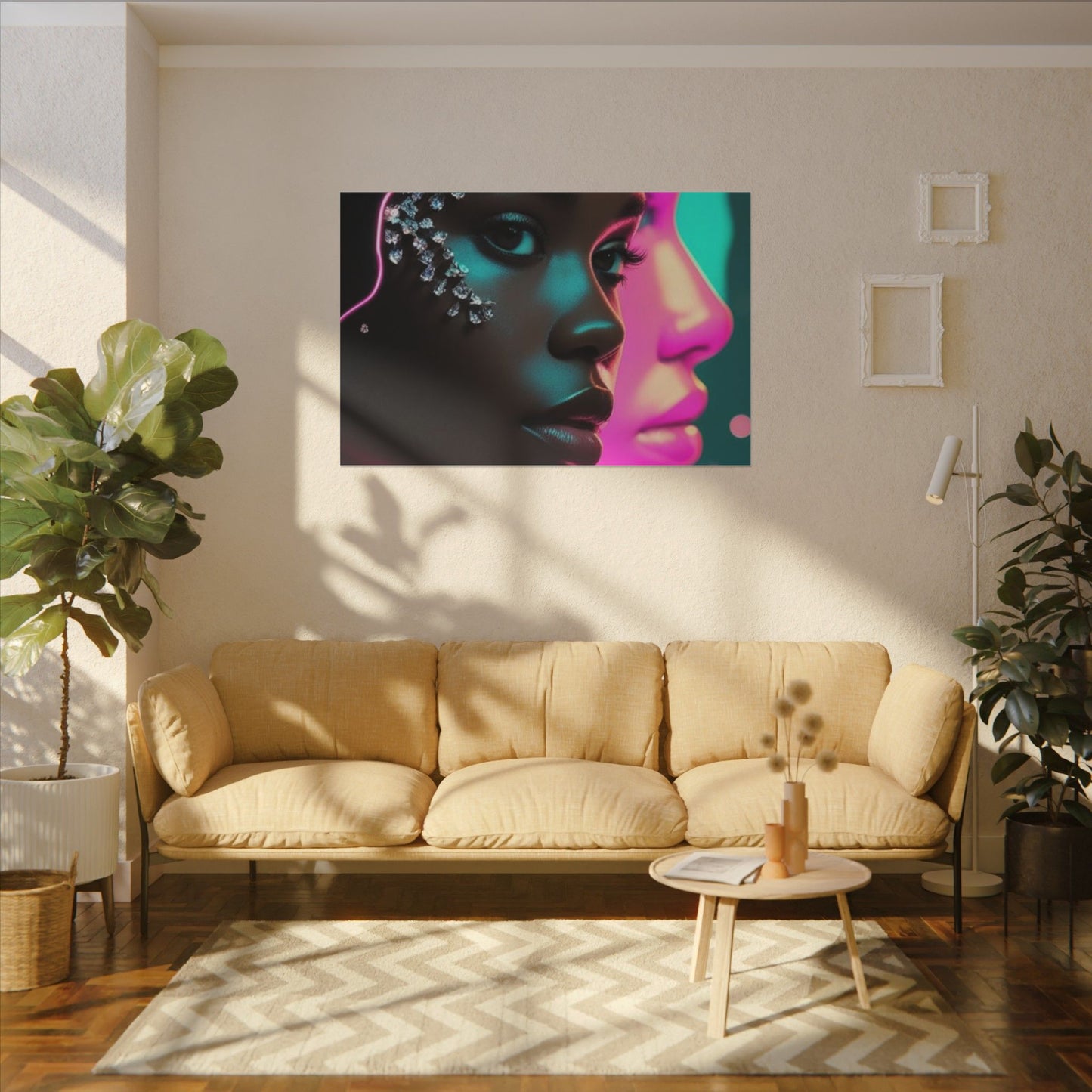 Vibrant Art Canvas Print, Wall Decor, Home Office Art, Unique Gift, Modern Design, Colorful Wall Hanging