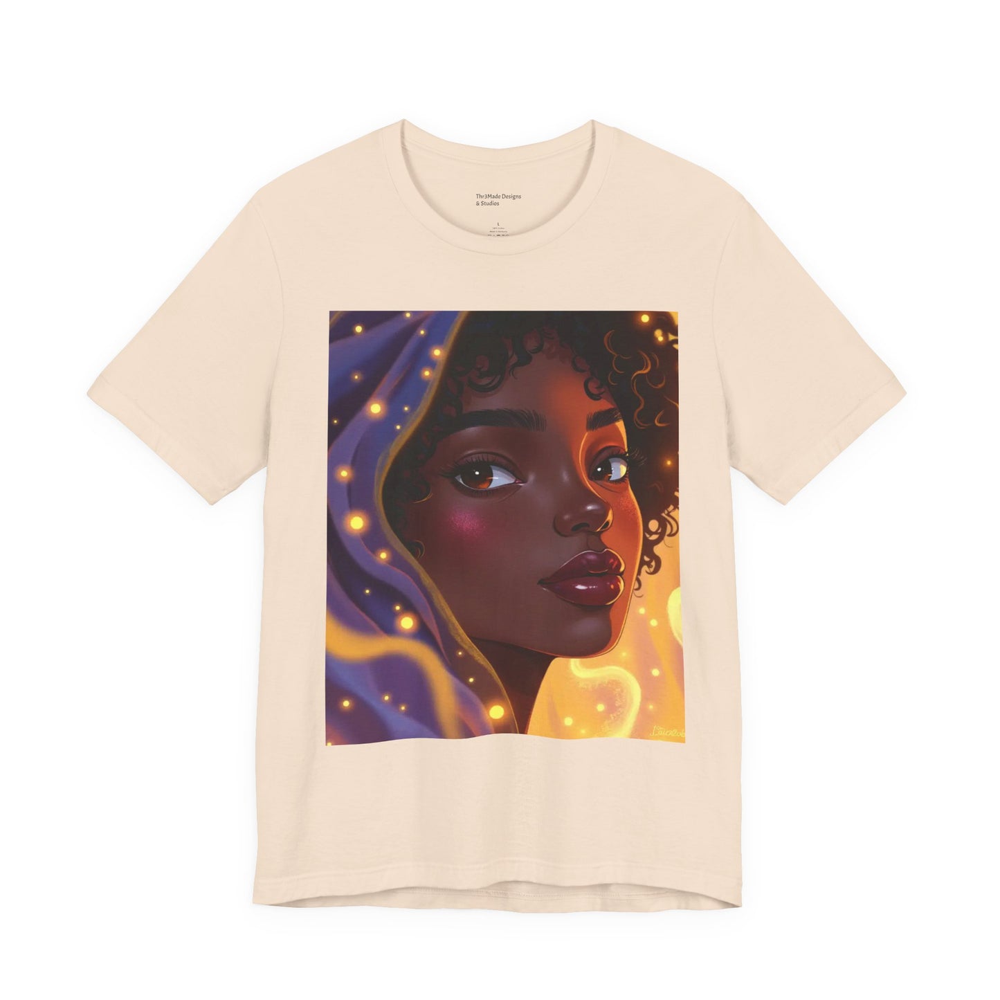 Magic Glow Art Tee, Unisex Short Sleeve Shirt, Artistic Graphic T-Shirt, Boho Style Tee, Casual Wear, Gift for Art Lovers