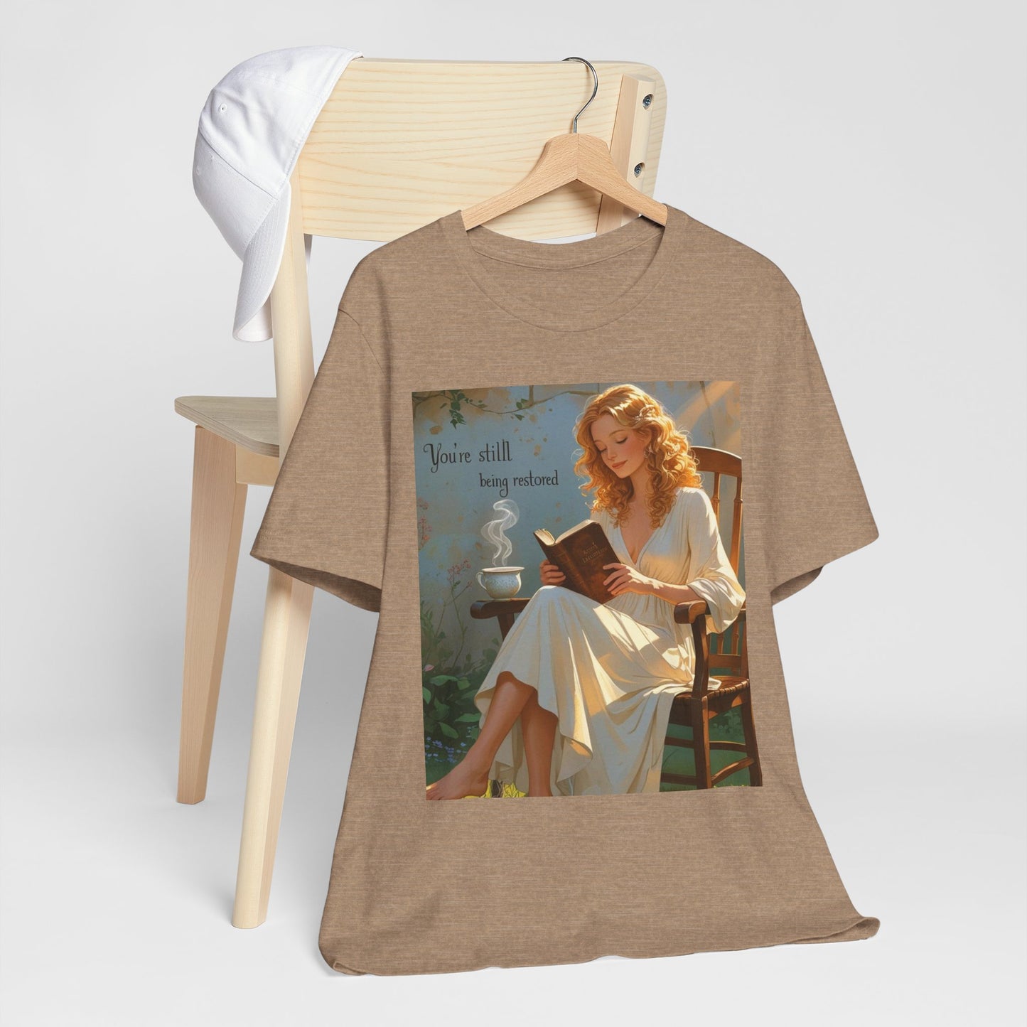 Relaxed Reading Tee - Vintage Aesthetic Tee, Book Lover Gift, Casual Wear, Literary Shirt, Cozy Fashion, women empowerment
