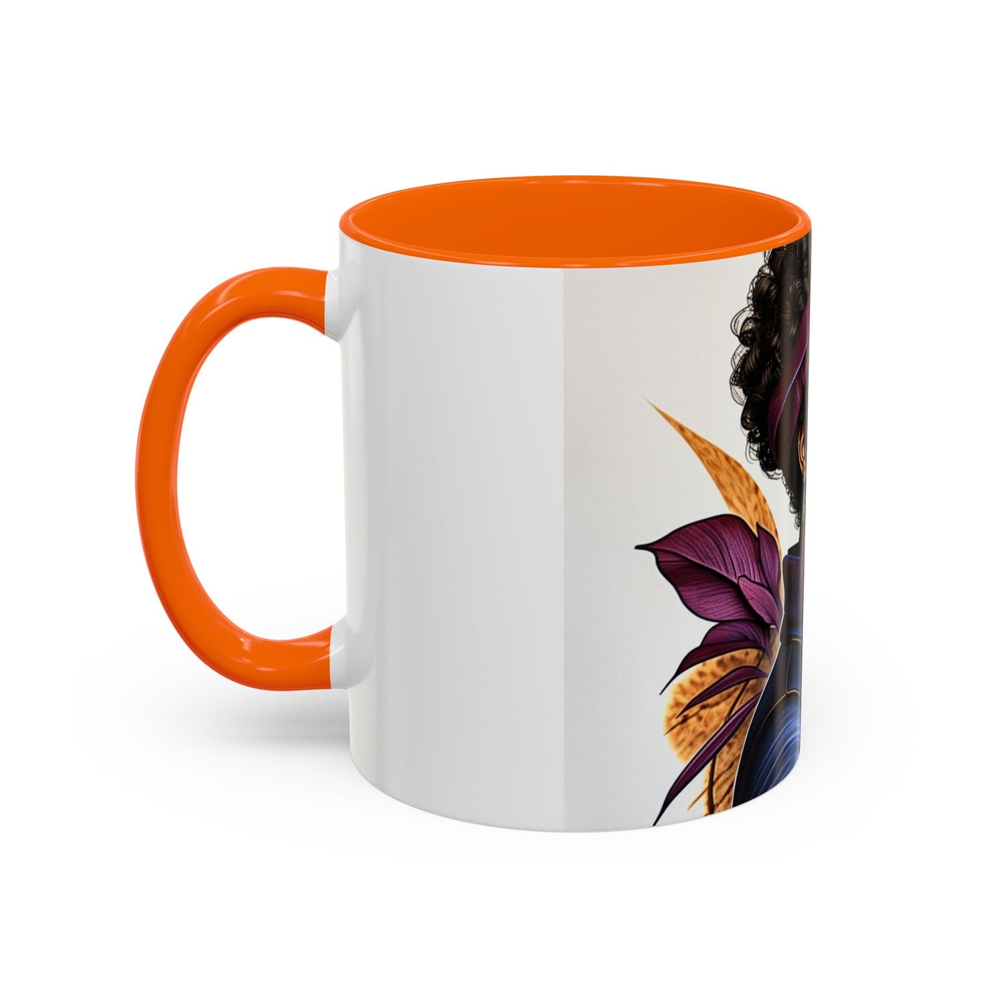 Bold Afrocentric Coffee Mug - Empowering Art for Daily Inspiration, Gift for Her, Doodle Mug, Office Decor, Unique Kitchenware