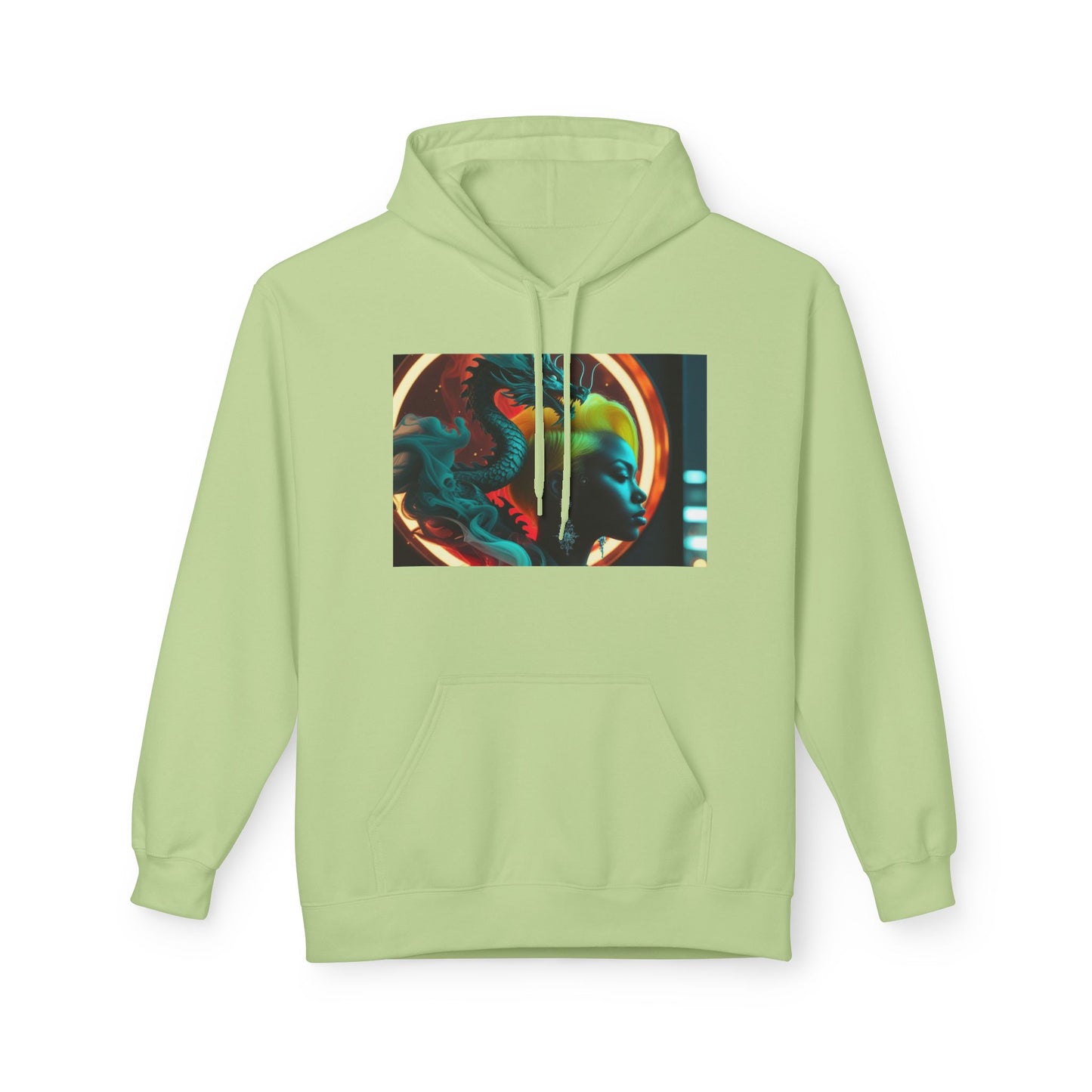 Colorful Graphic Unisex Fleece Hoodie, Cozy Layering Piece, Perfect for Casual Days, Gifts for Friends, Streetwear Essentials