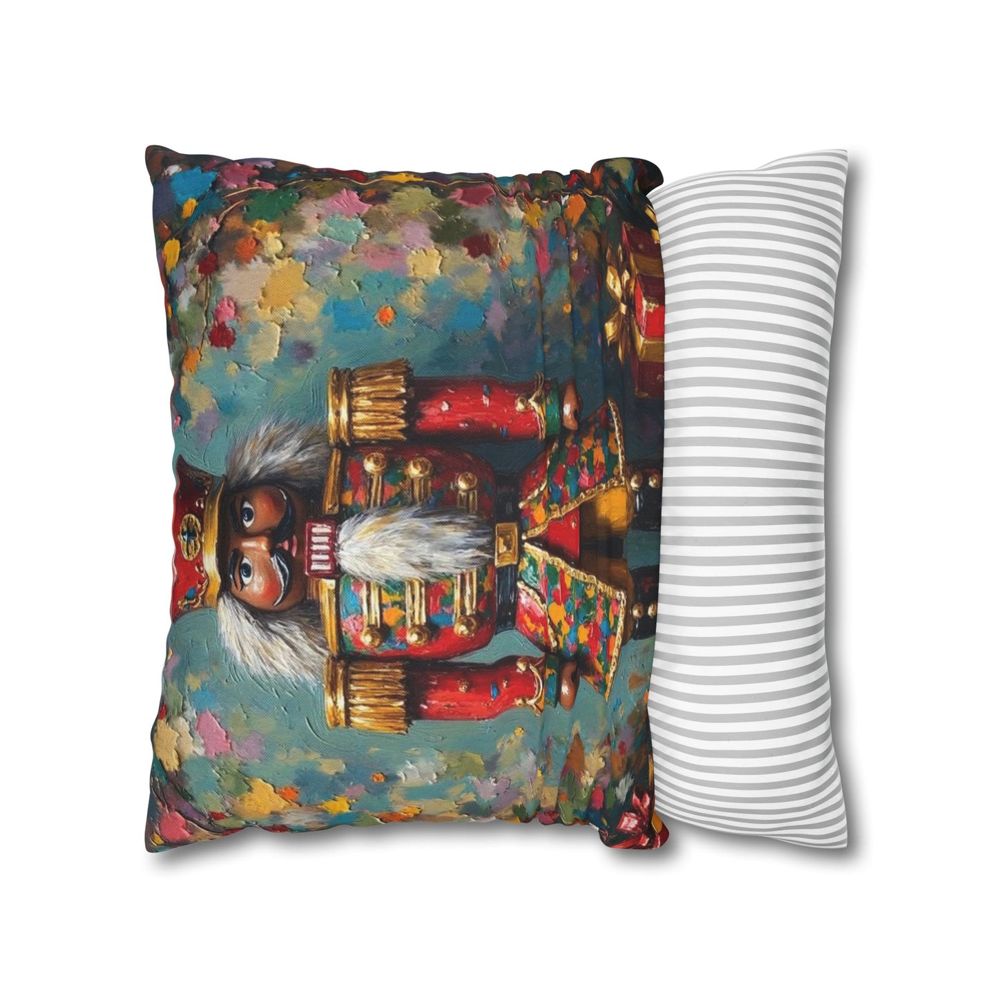 Nutcracker Decorative Pillow, Holiday Home Decor, Christmas Throw Pillow, Festive Cushion, Seasonal Accent Pillow, Gift Idea
