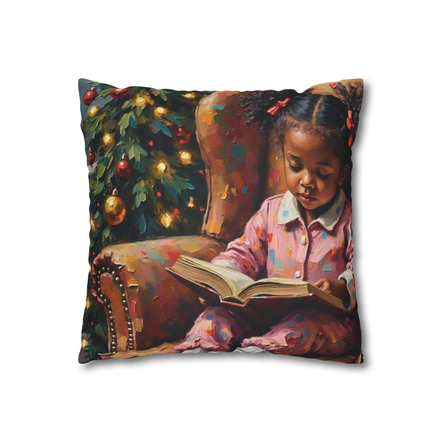 Cozy Holiday Pillowcase, Kids Room Decor, Seasonal Gift, Cute Pillow Cover, Christmas Home Accent, Relaxing Atmosphere