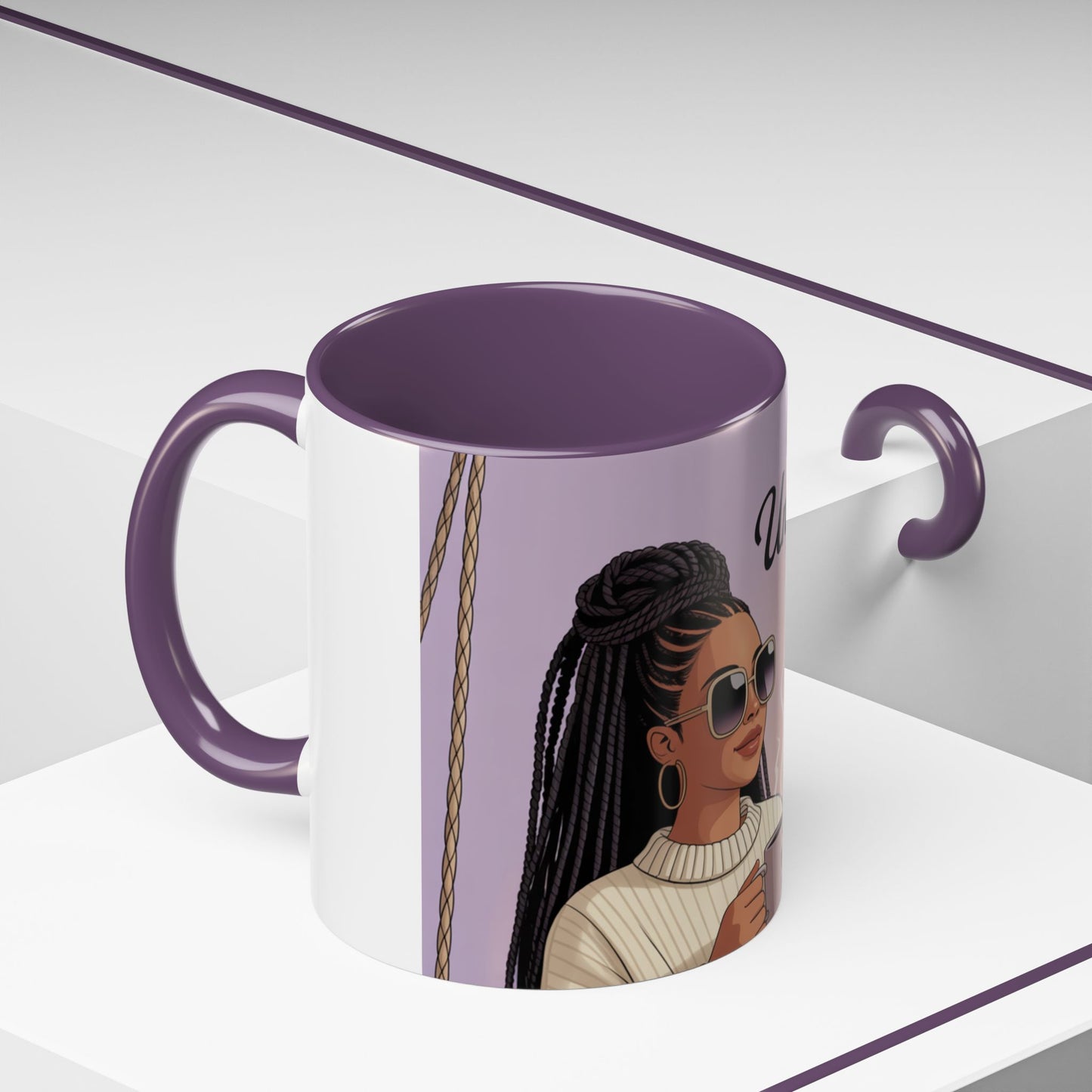 Chic Coffee Mug with Unbothered Energy Design, Trendy Mug for Coffee Lovers, Gift for Friends, Inspirational Mug, Everyday Use