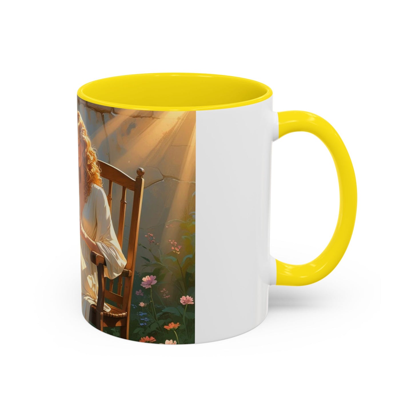 Accent Coffee Mug with Inspirational Design, Cozy Gift for Readers, Perfect for Relaxation, Home Decor, Warm Beverage Lover