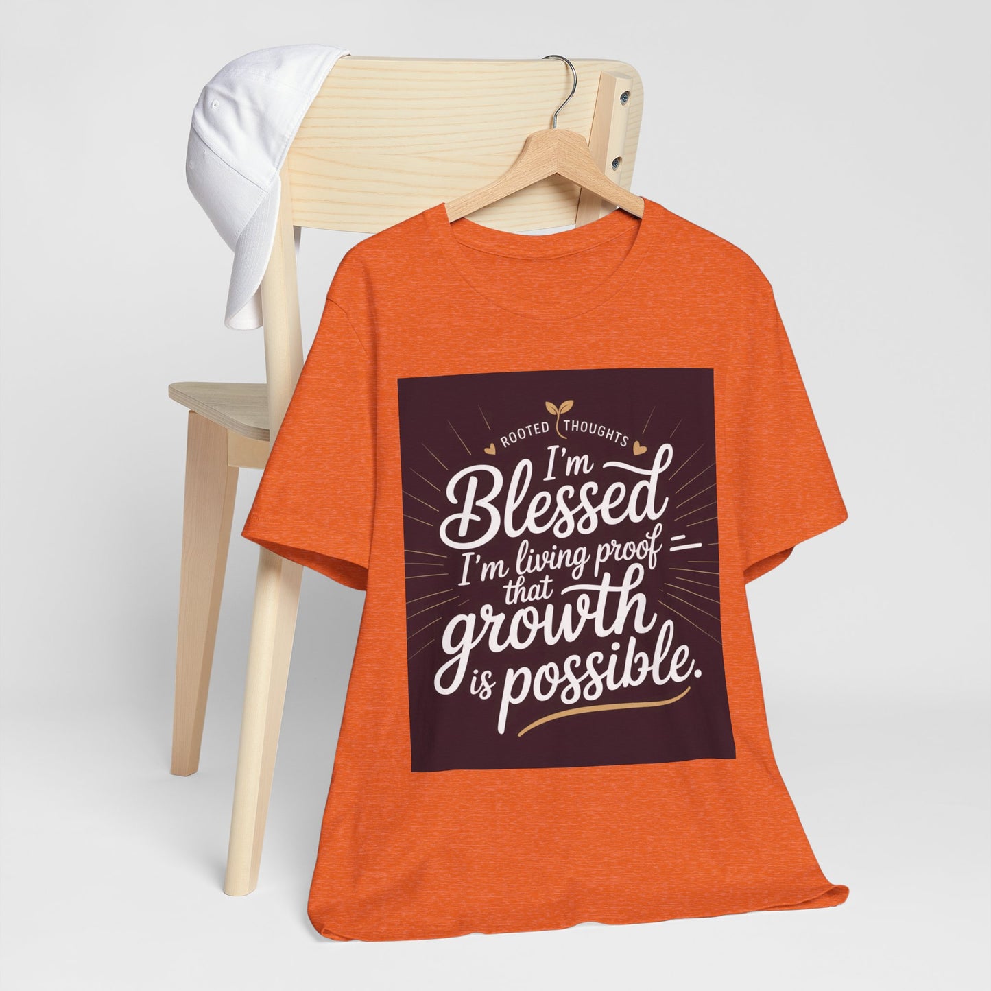 Unisex Growth Proof Tee - I'm Blessed, Inspirational Shirt, Motivational Gift, Spiritual Apparel, Positive Vibes, Everyday Wear