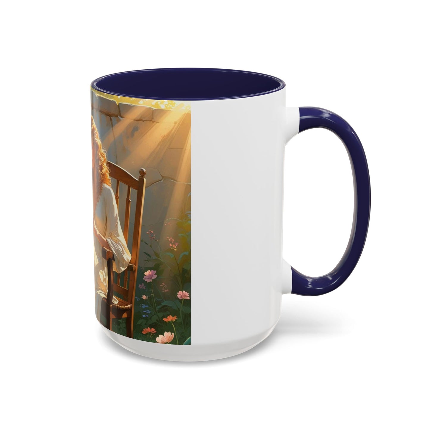Accent Coffee Mug with Inspirational Design, Cozy Gift for Readers, Perfect for Relaxation, Home Decor, Warm Beverage Lover