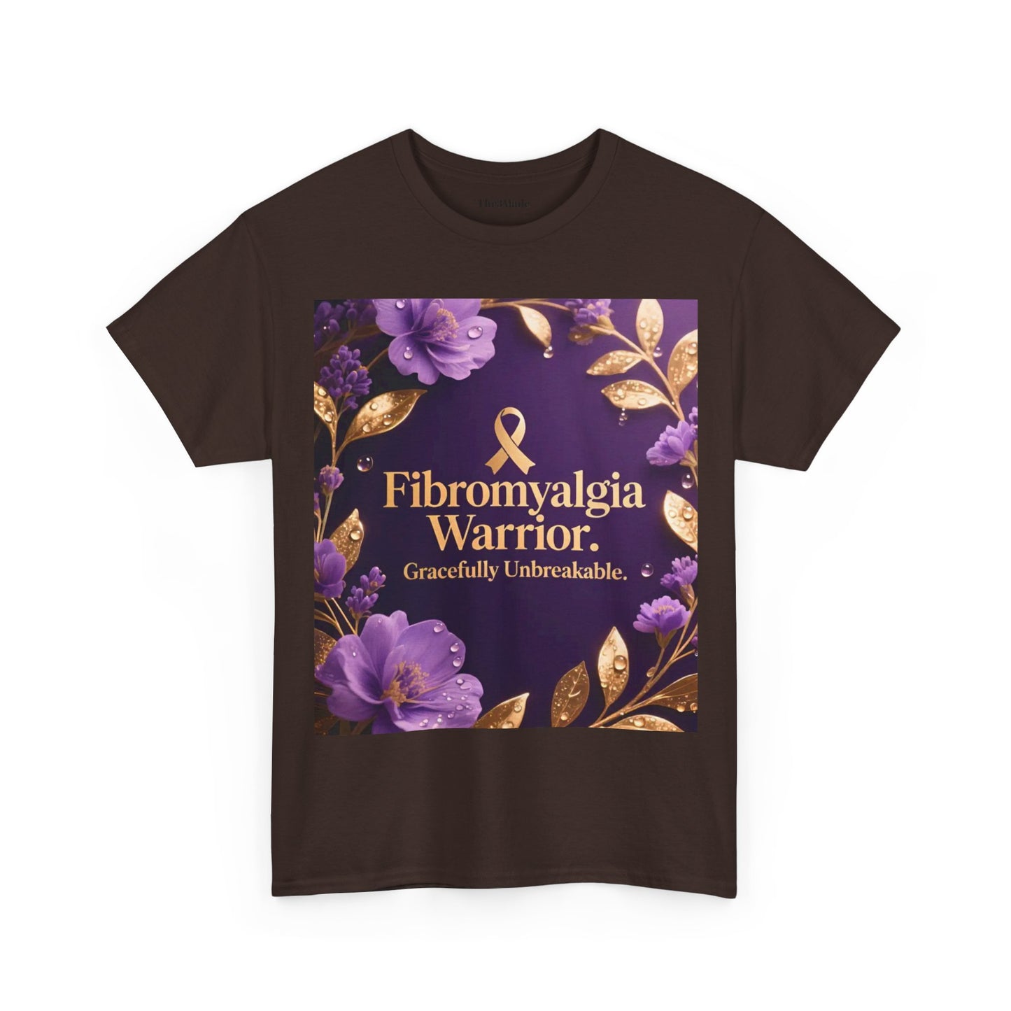 Fibromyalgia Warrior T-Shirt — Purple Ribbon Awareness Tee