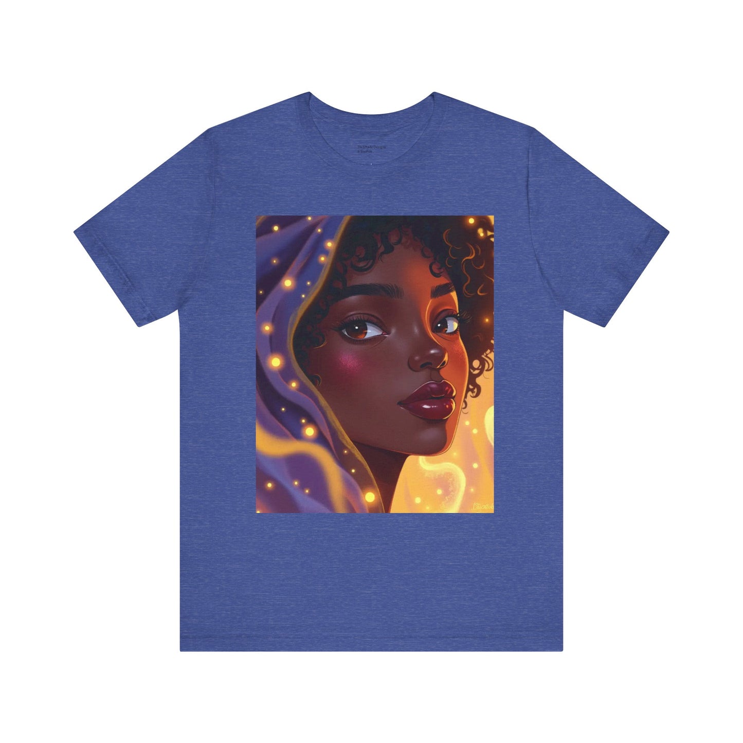 Magic Glow Art Tee, Unisex Short Sleeve Shirt, Artistic Graphic T-Shirt, Boho Style Tee, Casual Wear, Gift for Art Lovers