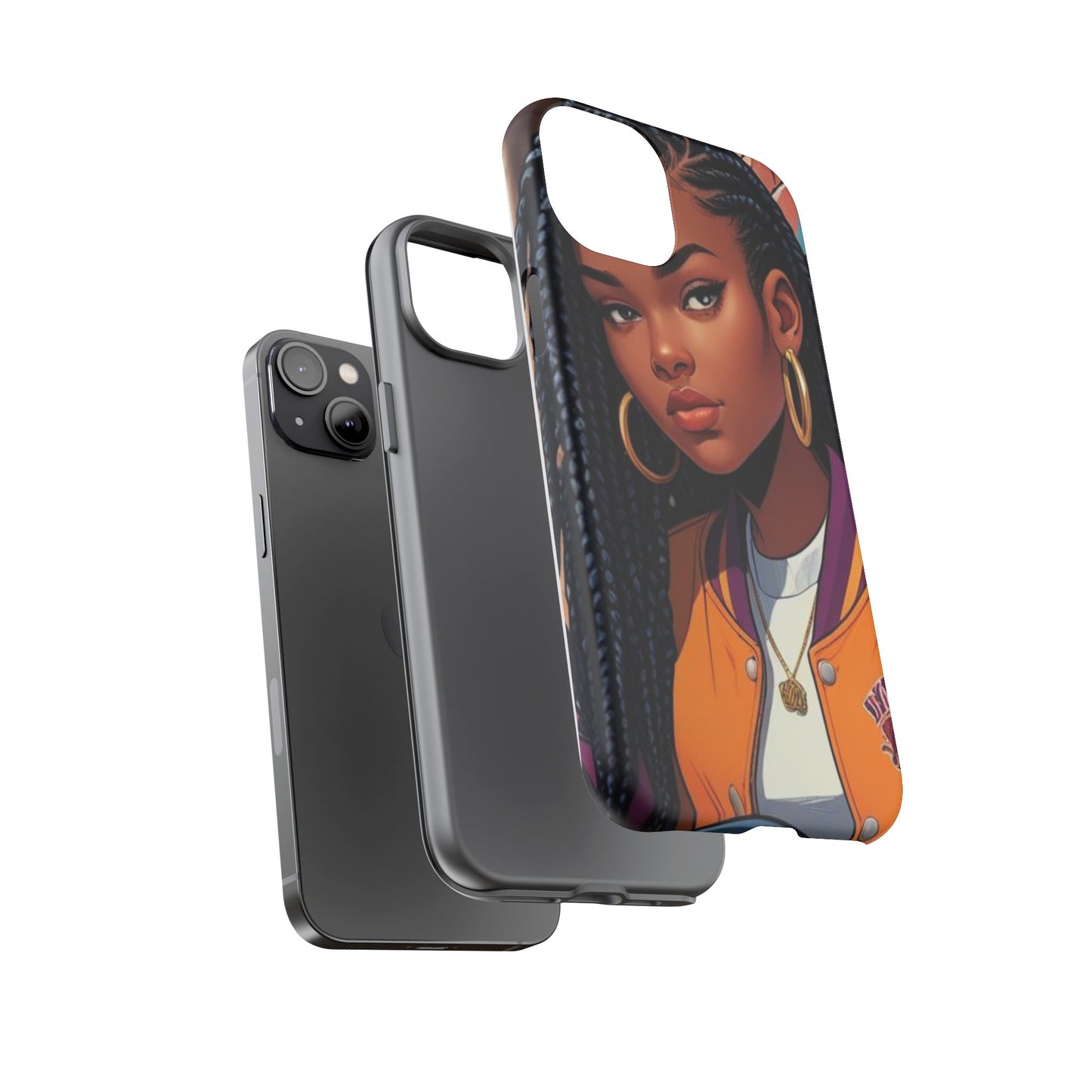 Stylish Phone Case - Urban Vibe, Tough Cases, Unique Artwork, Gifts for Teens, Trendy Accessories, Phone Protection, Girls