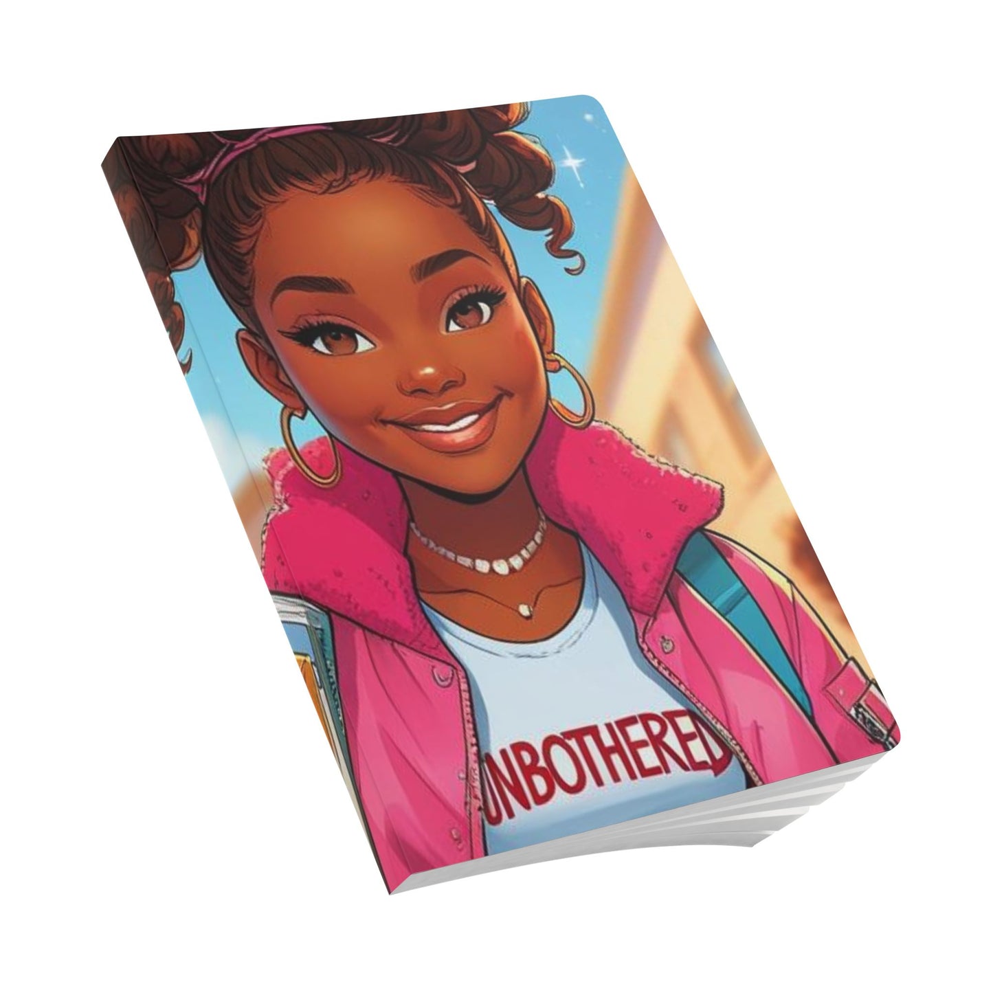 Trendy Softcover Journal for Teens, Unbothered Spirit, Cute Stationery, Back to School Essentials, Motivational Gift, Everyday Use