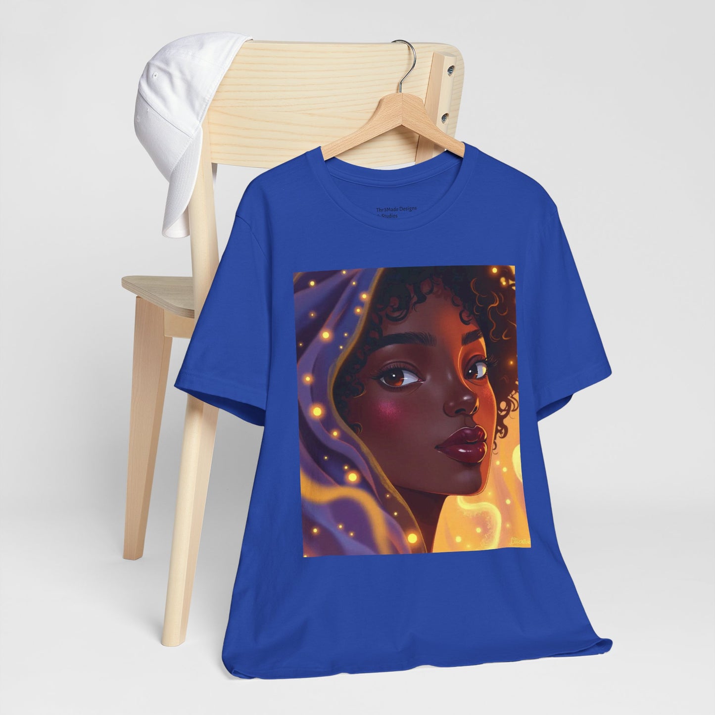 Magic Glow Art Tee, Unisex Short Sleeve Shirt, Artistic Graphic T-Shirt, Boho Style Tee, Casual Wear, Gift for Art Lovers