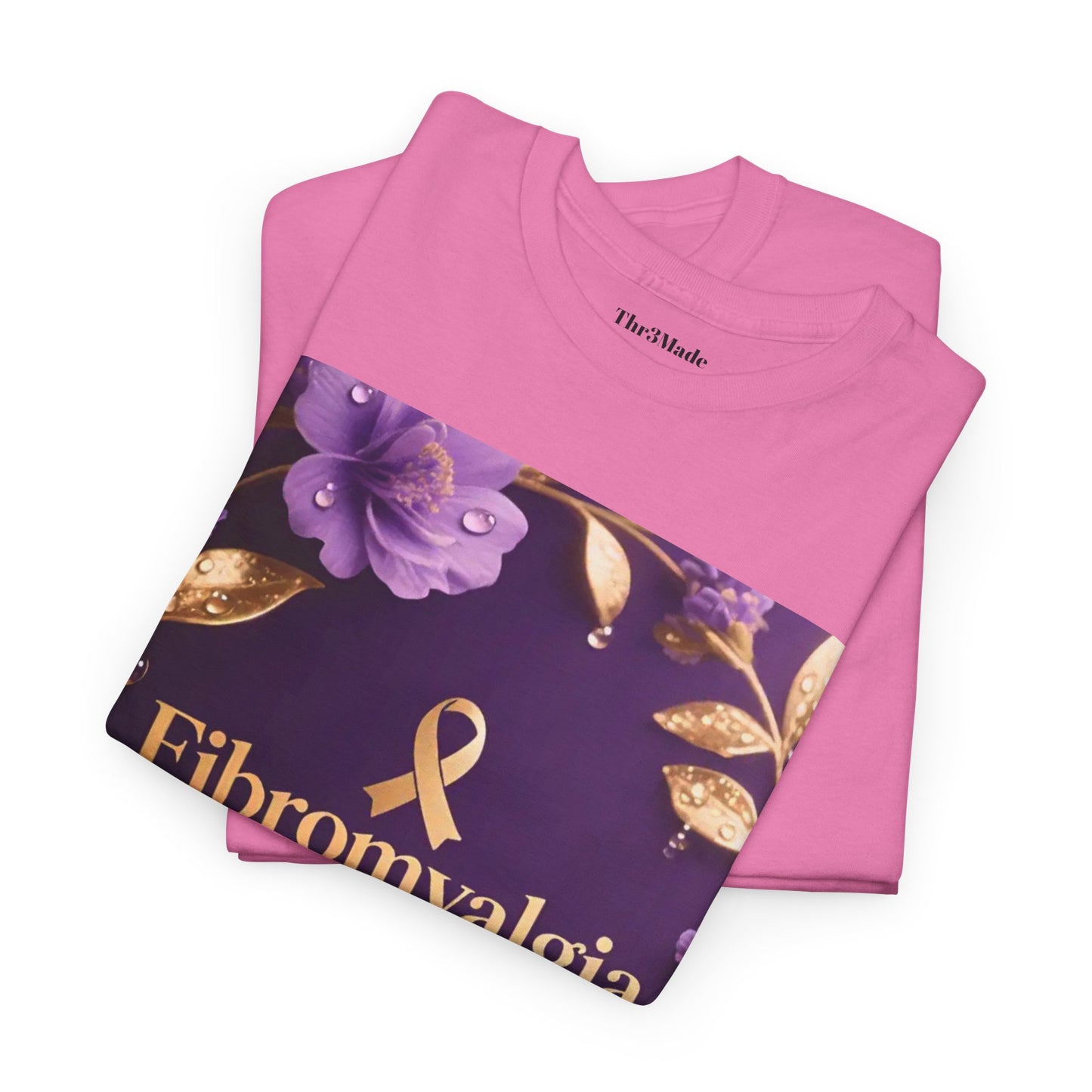 Fibromyalgia Warrior T-Shirt — Purple Ribbon Awareness Tee