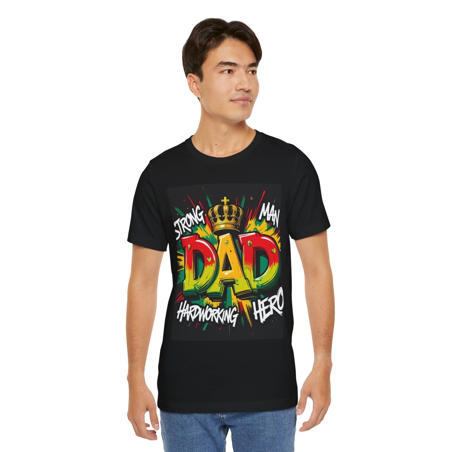 Strong Dad Graphic Tee - Perfect Father's Day Gift, Casual Summer Wear, Men's T-Shirt, Inspirational Apparel, Unique Dad Shirt