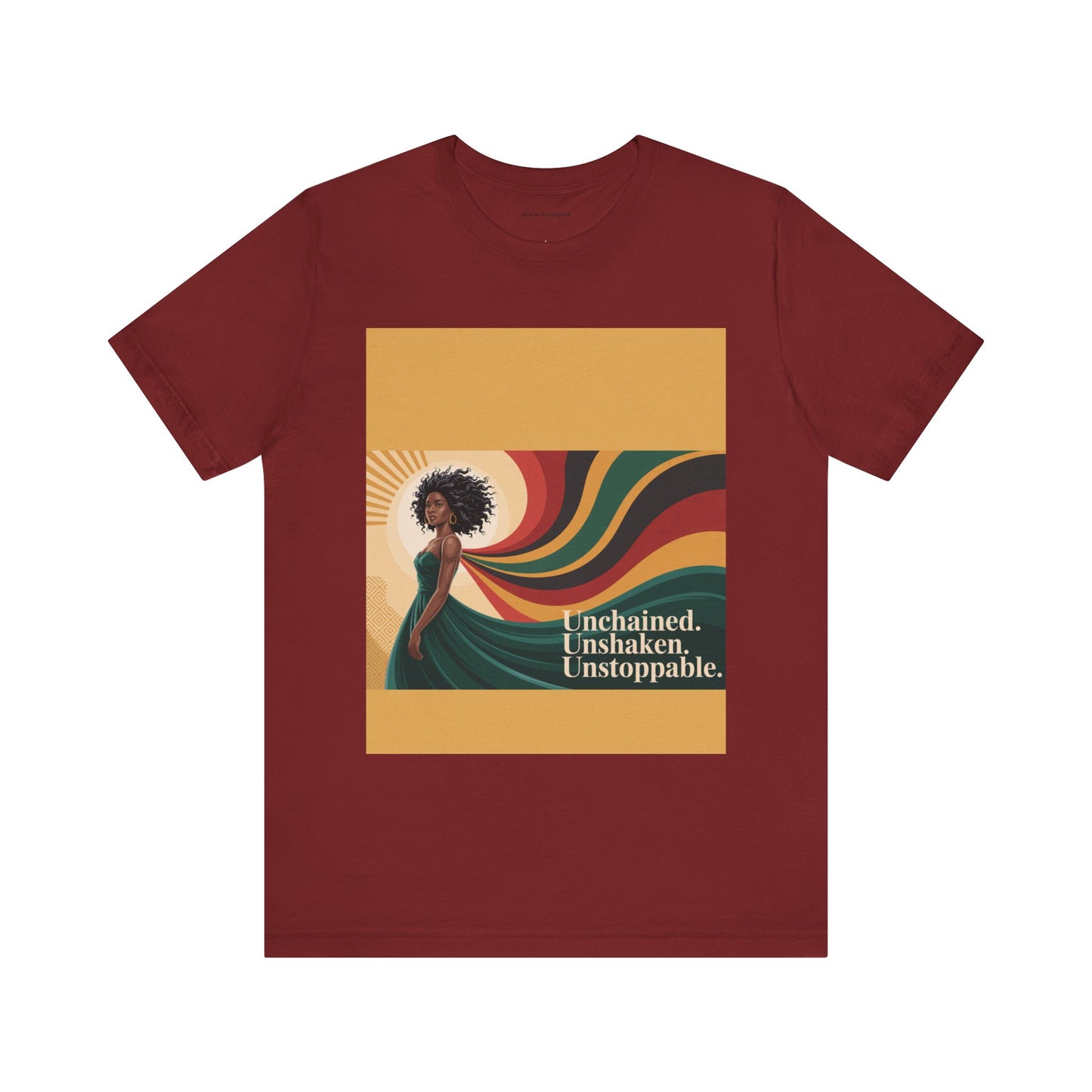 Unisex Inspirational Graphic Tee - Unchained, Unshaken, Unstoppable,