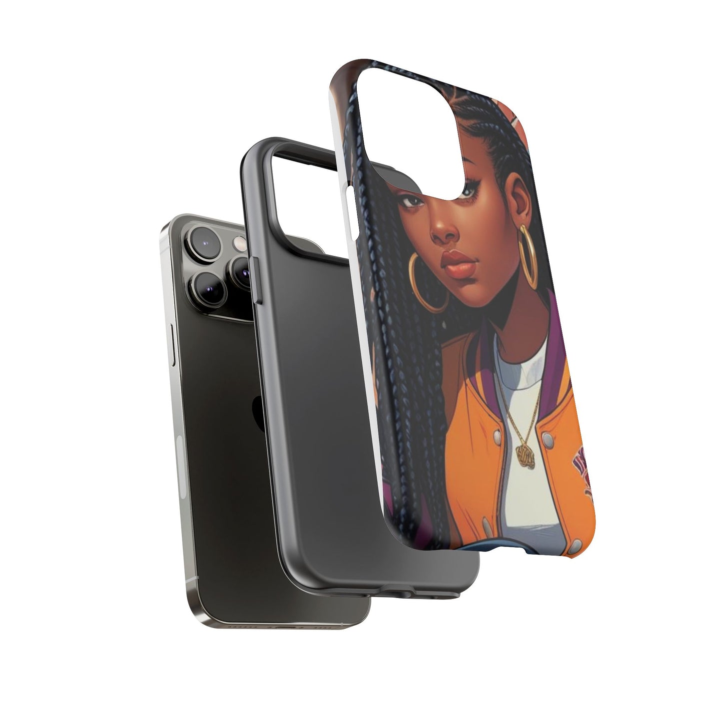 Stylish Phone Case - Urban Vibe, Tough Cases, Unique Artwork, Gifts for Teens, Trendy Accessories, Phone Protection, Girls