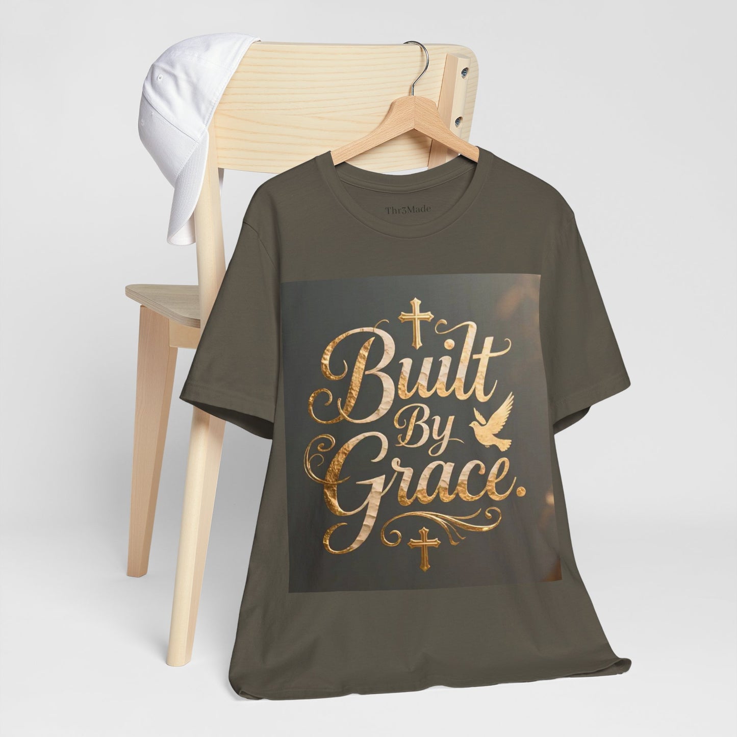 Built By Grace T‑Shirt — Christian Faith Inspirational Tee