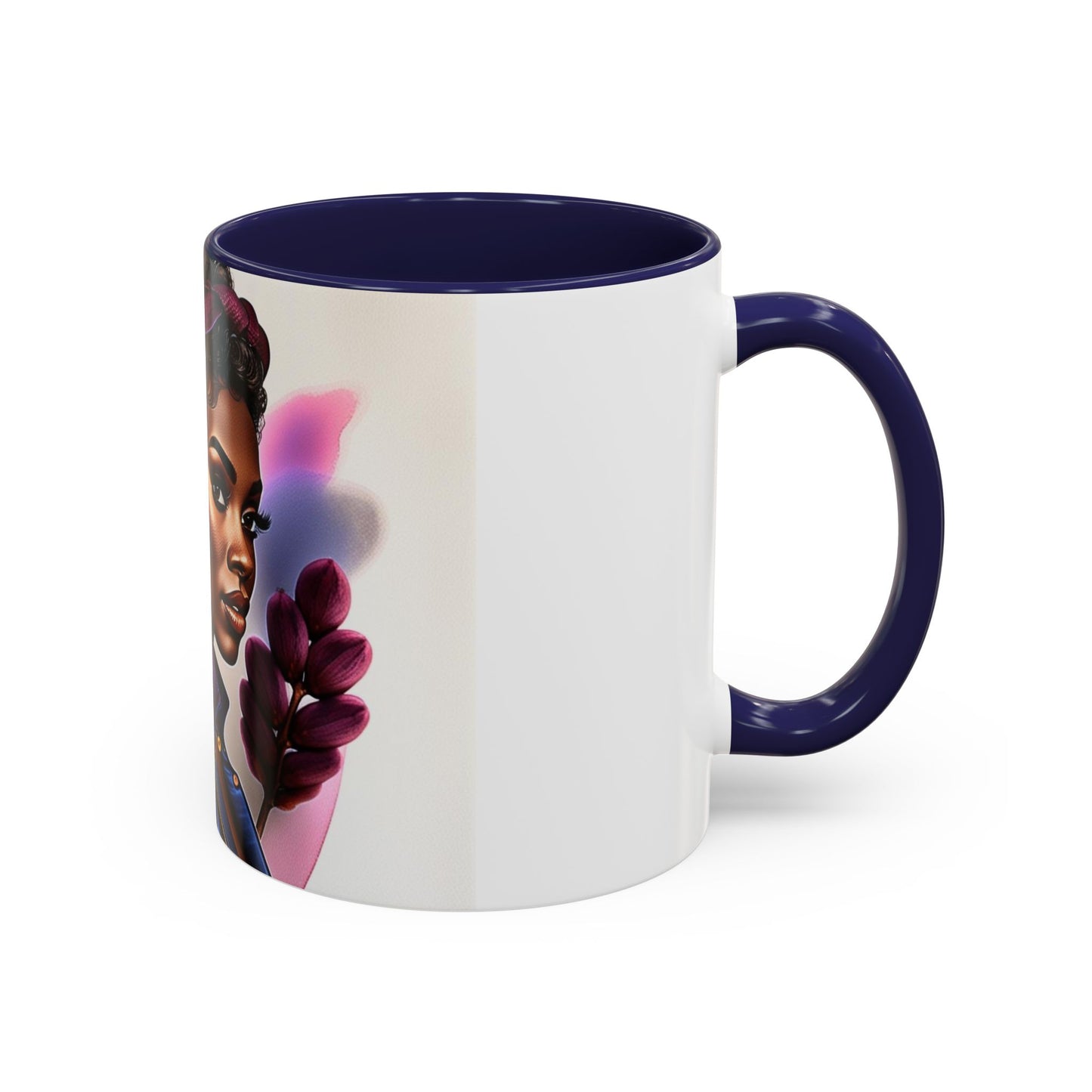 Bold Afrocentric Coffee Mug - Empowering Art for Daily Inspiration, Gift for Her, Doodle Mug, Office Decor, Unique Kitchenware
