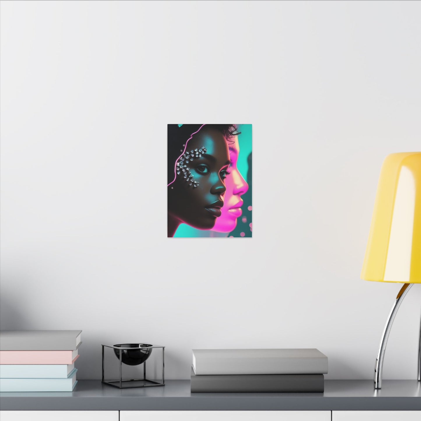 Vibrant Art Canvas Print, Wall Decor, Home Office Art, Unique Gift, Modern Design, Colorful Wall Hanging
