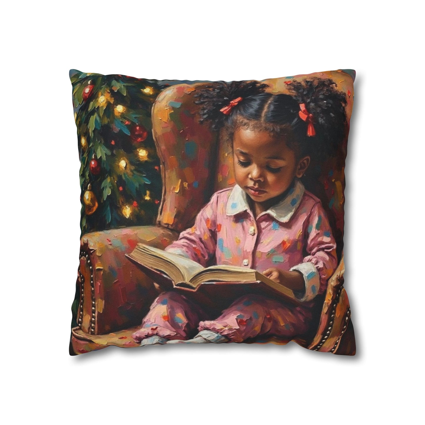 Cozy Holiday Pillowcase, Kids Room Decor, Seasonal Gift, Cute Pillow Cover, Christmas Home Accent, Relaxing Atmosphere