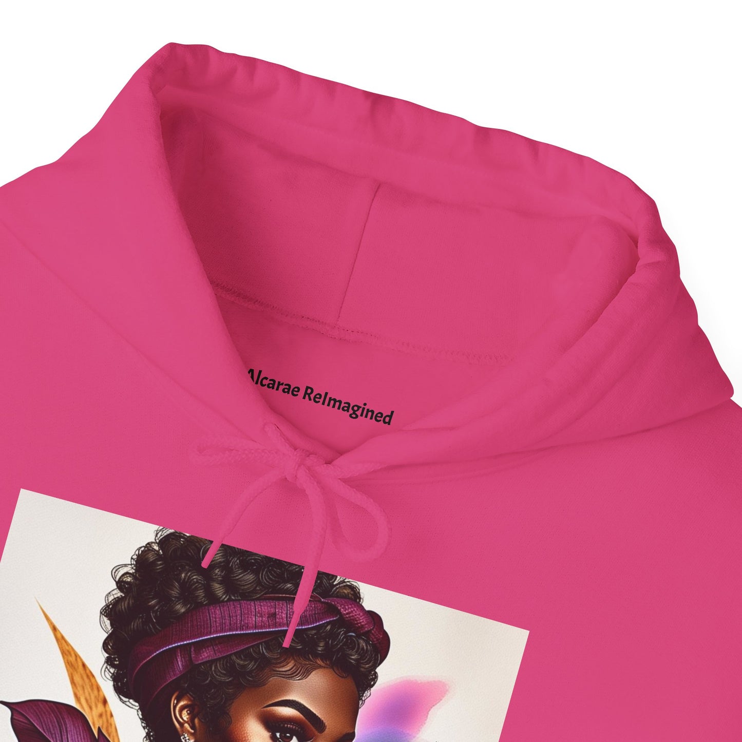 Vibrant Art Hoodie, Unique Sweatshirt, Cozy Women’s Top, Stylish Gift for Her, Black Artist Design