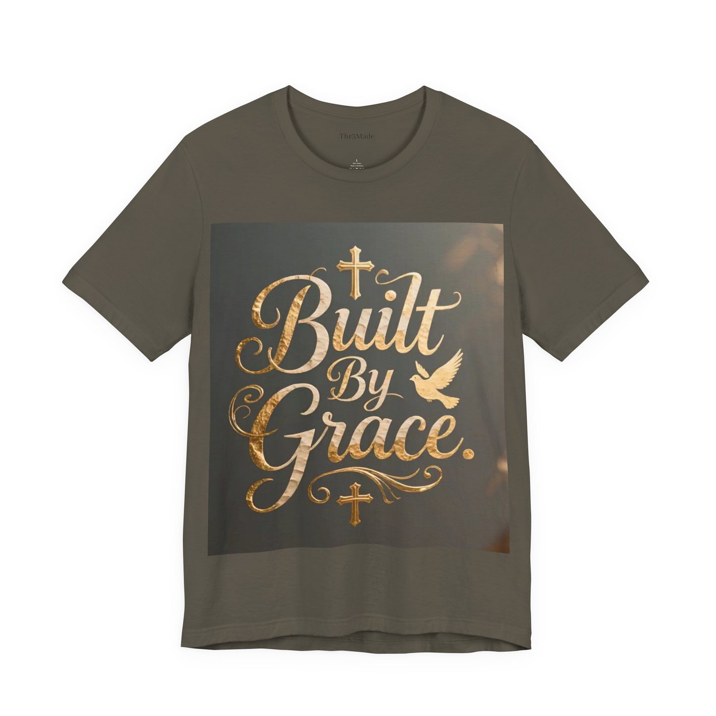 Built By Grace T‑Shirt — Christian Faith Inspirational Tee