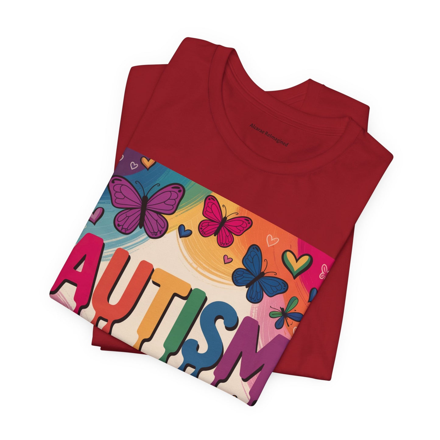Autism Awareness Butterfly Tee  Loved, Unique, Brilliant Unisex Short Sleeve TShirt