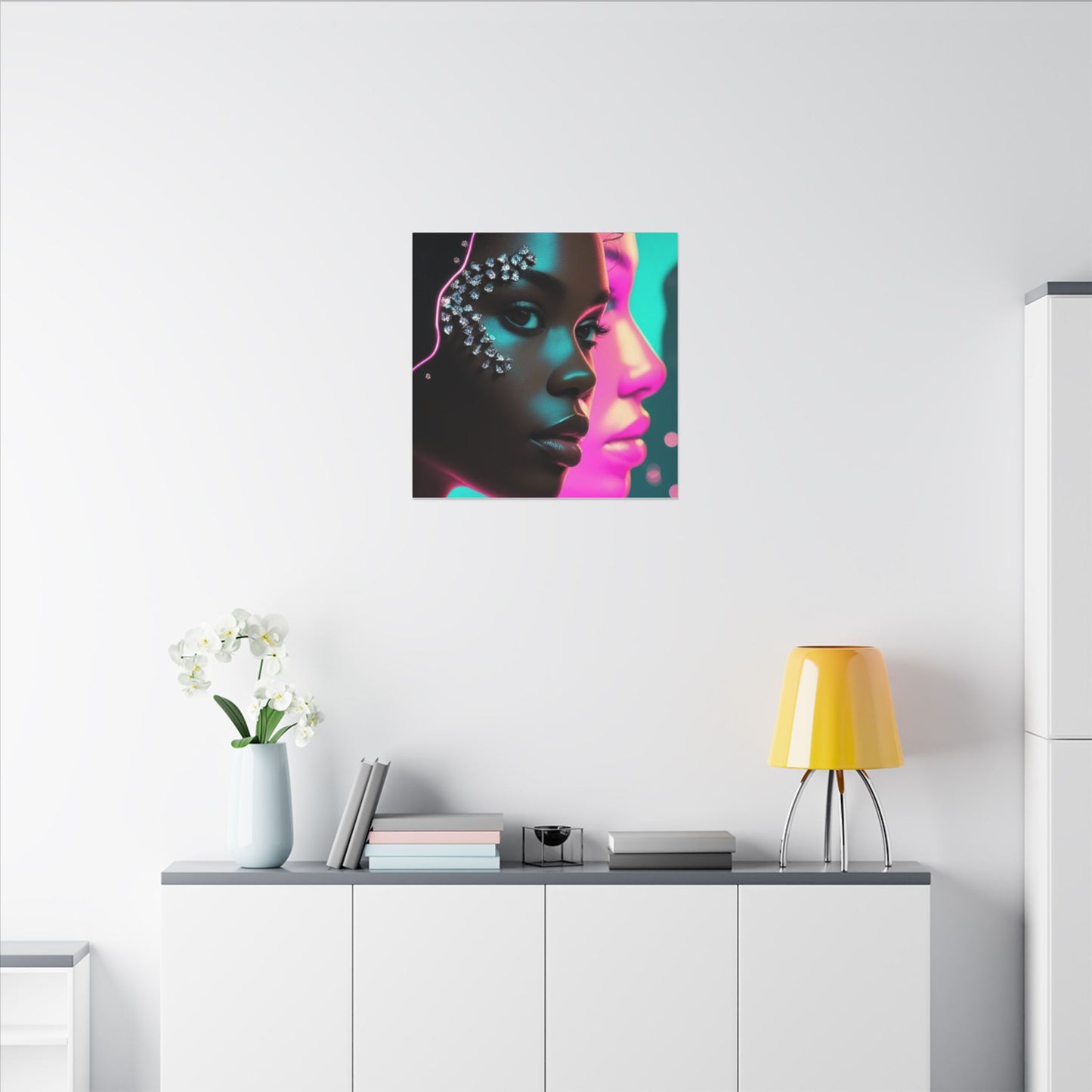 Vibrant Art Canvas Print, Wall Decor, Home Office Art, Unique Gift, Modern Design, Colorful Wall Hanging