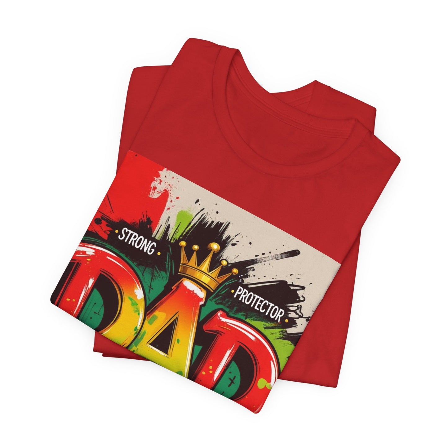Strong Protector Dad Tee, Father's Day Gift, Dad T-Shirt, Spiritual Dad Shirt, Family Streetwear, Casual Gift for Him