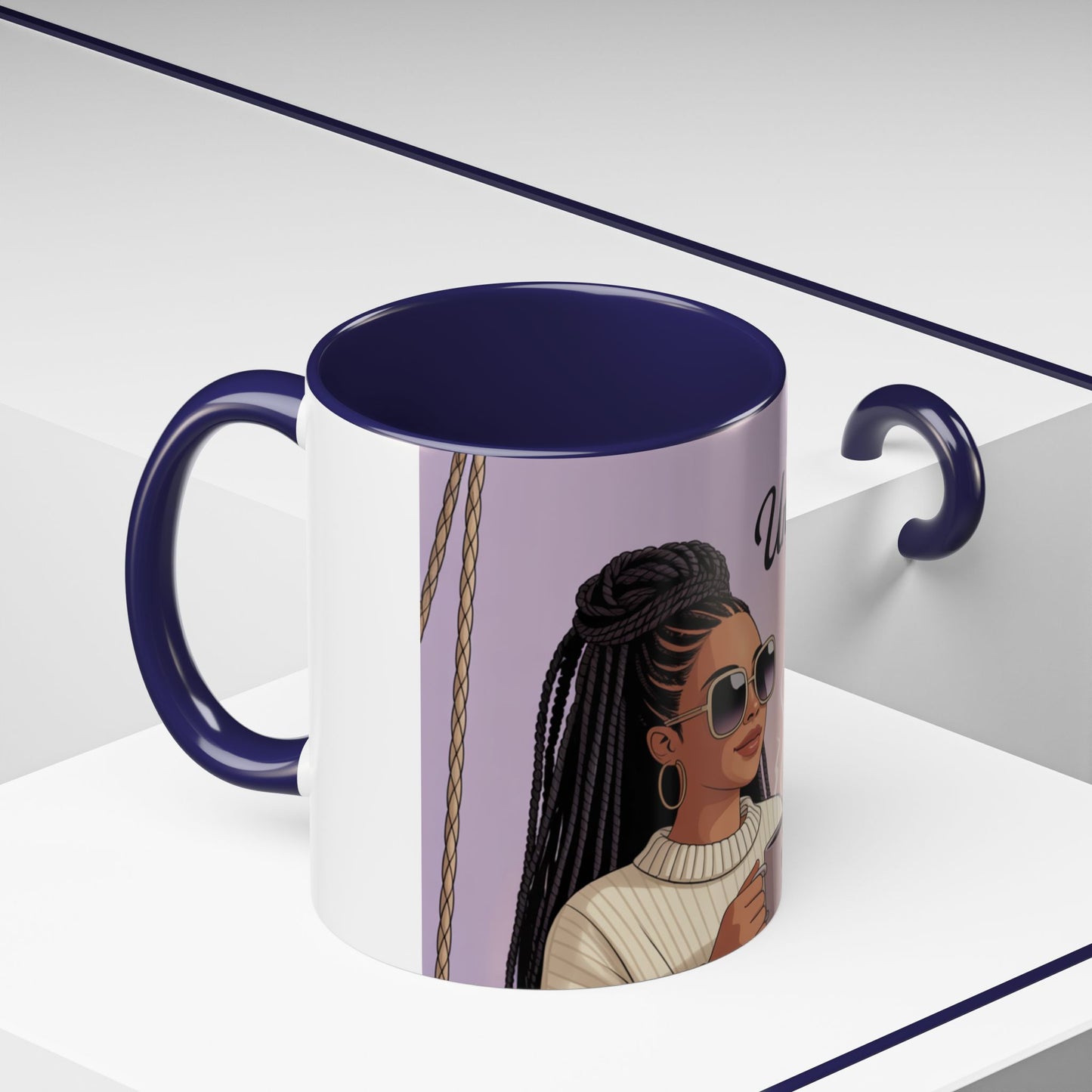 Chic Coffee Mug with Unbothered Energy Design, Trendy Mug for Coffee Lovers, Gift for Friends, Inspirational Mug, Everyday Use