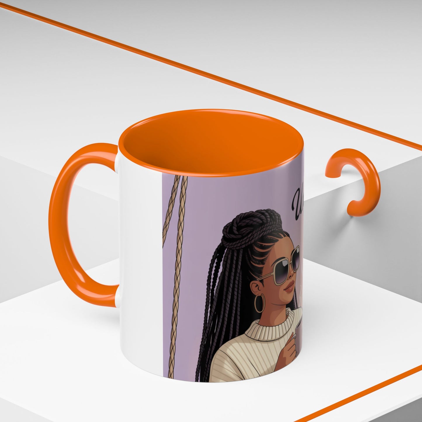 Chic Coffee Mug with Unbothered Energy Design, Trendy Mug for Coffee Lovers, Gift for Friends, Inspirational Mug, Everyday Use