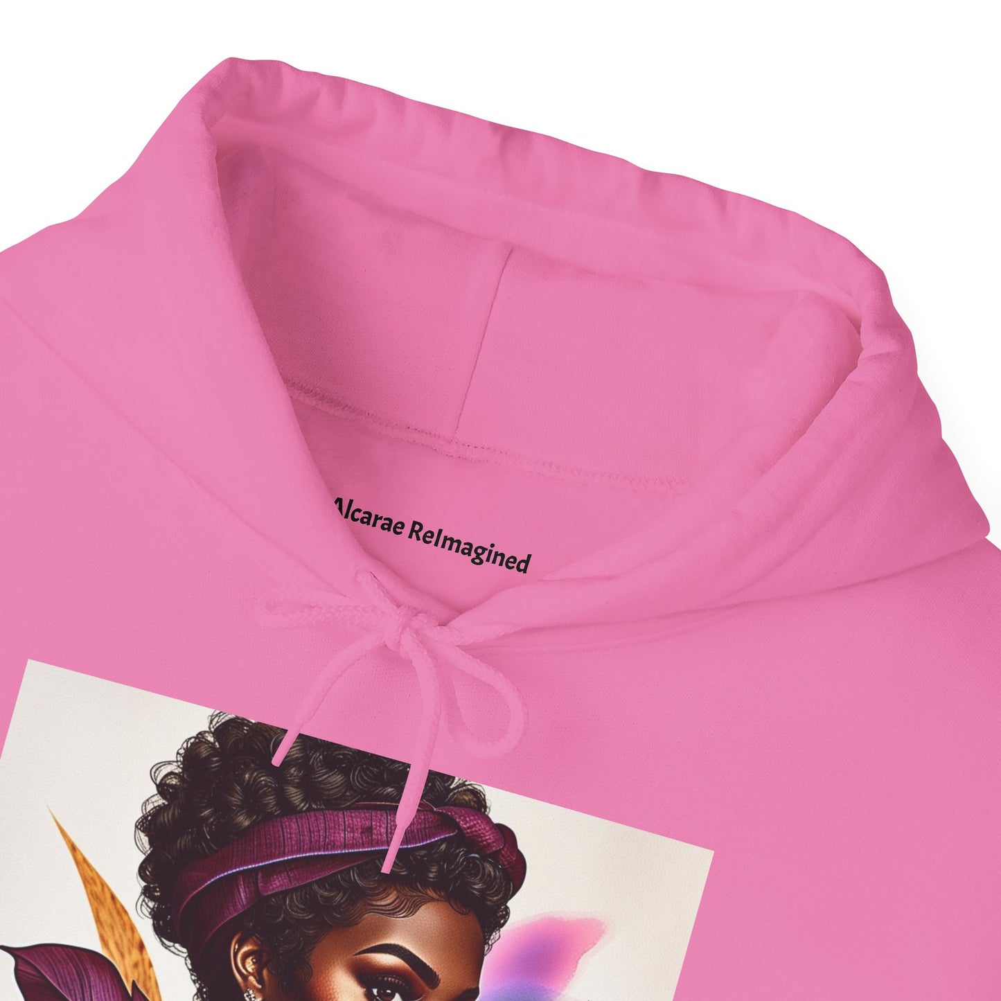 Vibrant Art Hoodie, Unique Sweatshirt, Cozy Women’s Top, Stylish Gift for Her, Black Artist Design