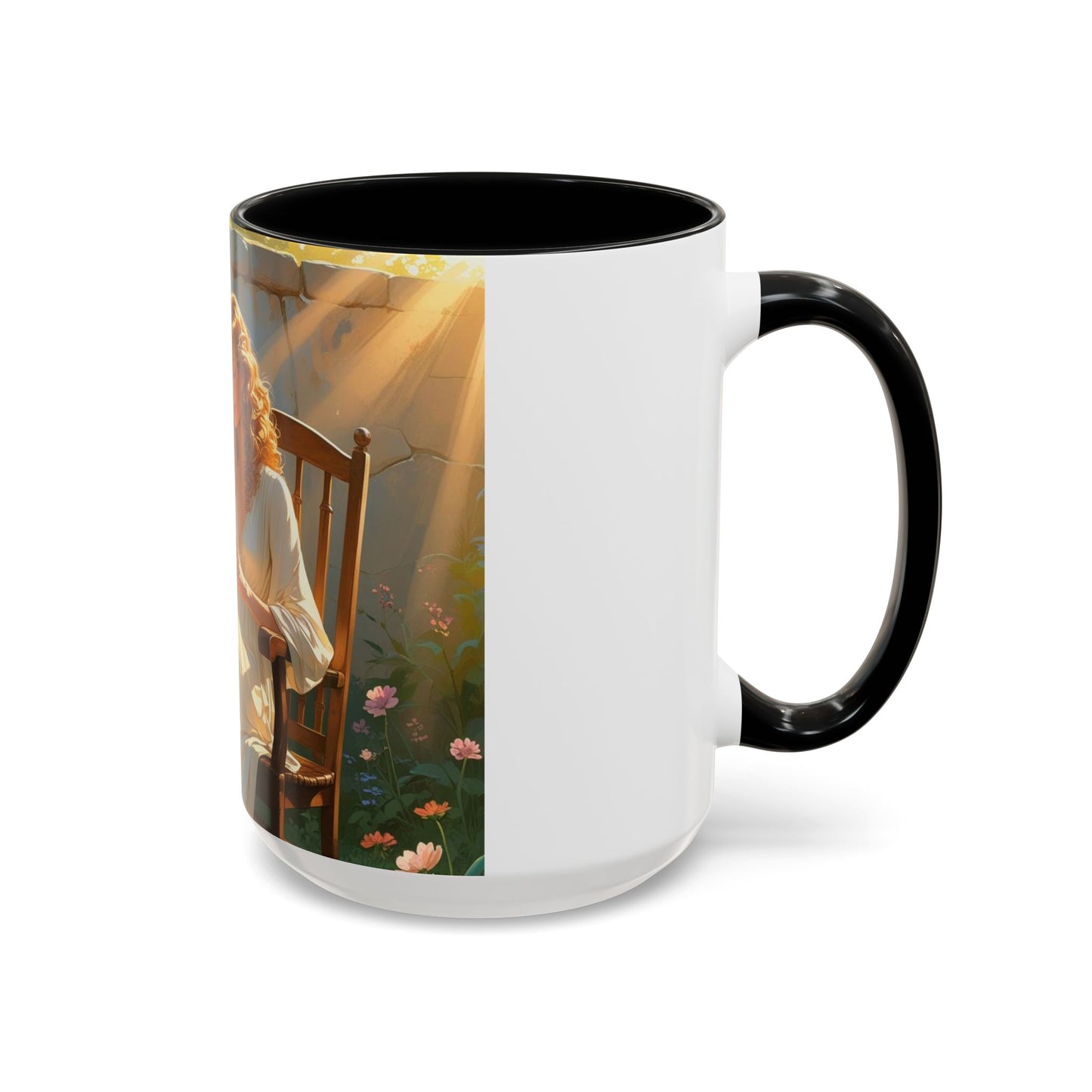 Accent Coffee Mug with Inspirational Design, Cozy Gift for Readers, Perfect for Relaxation, Home Decor, Warm Beverage Lover