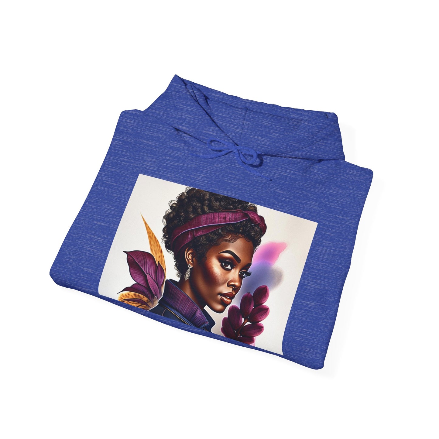 Vibrant Art Hoodie, Unique Sweatshirt, Cozy Women’s Top, Stylish Gift for Her, Black Artist Design