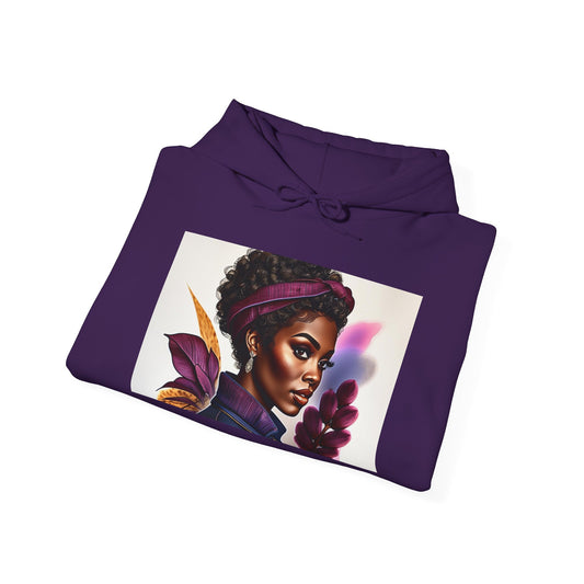 Vibrant Art Hoodie, Unique Sweatshirt, Cozy Women’s Top, Stylish Gift for Her, Black Artist Design