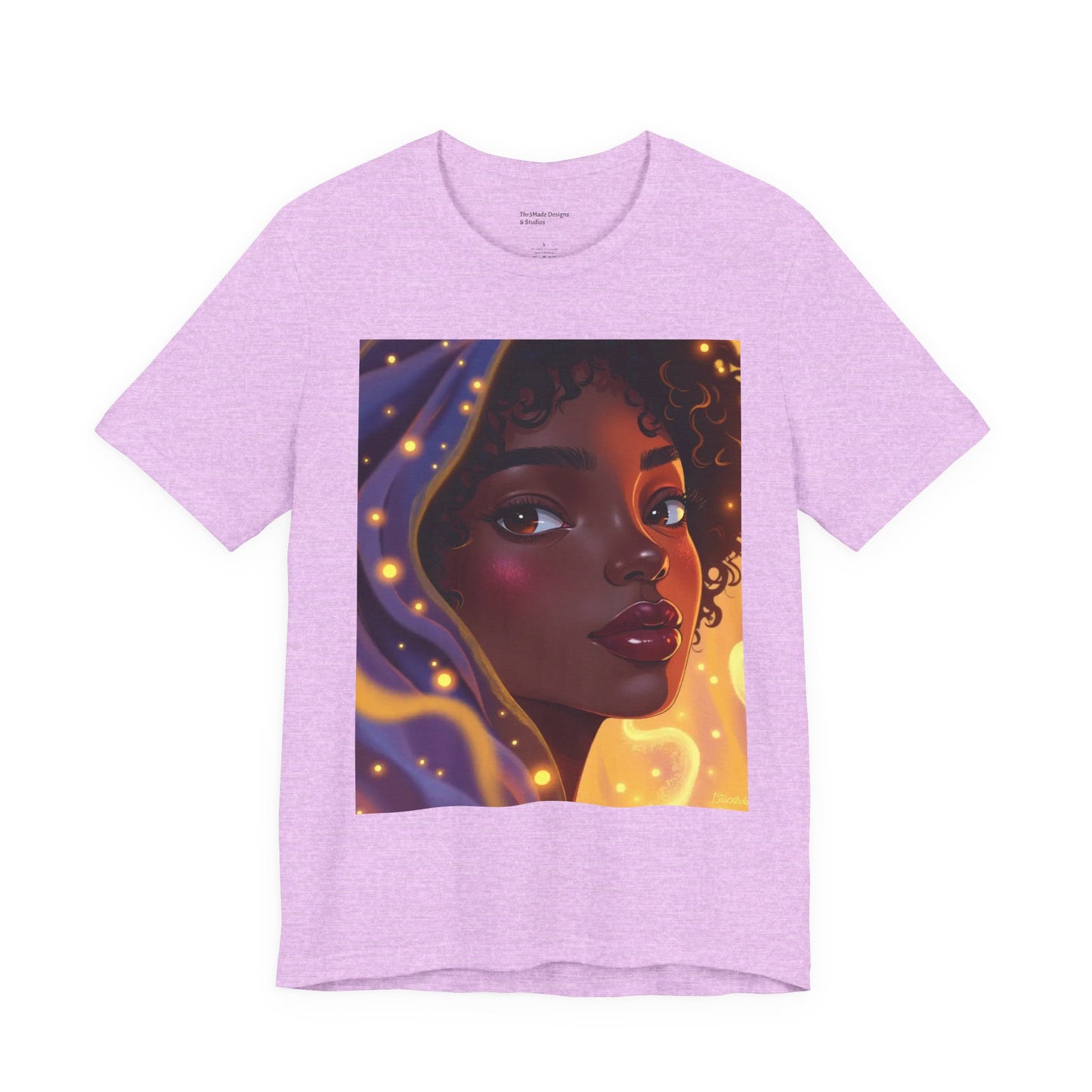 Magic Glow Art Tee, Unisex Short Sleeve Shirt, Artistic Graphic T-Shirt, Boho Style Tee, Casual Wear, Gift for Art Lovers