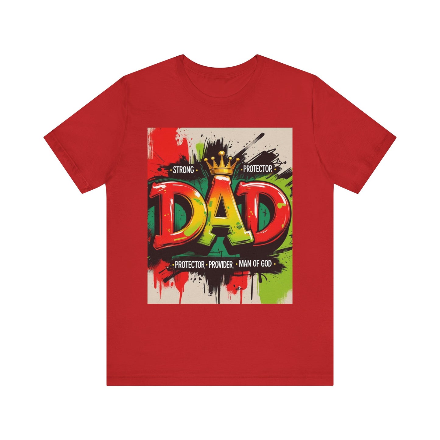 Strong Protector Dad Tee, Father's Day Gift, Dad T-Shirt, Spiritual Dad Shirt, Family Streetwear, Casual Gift for Him