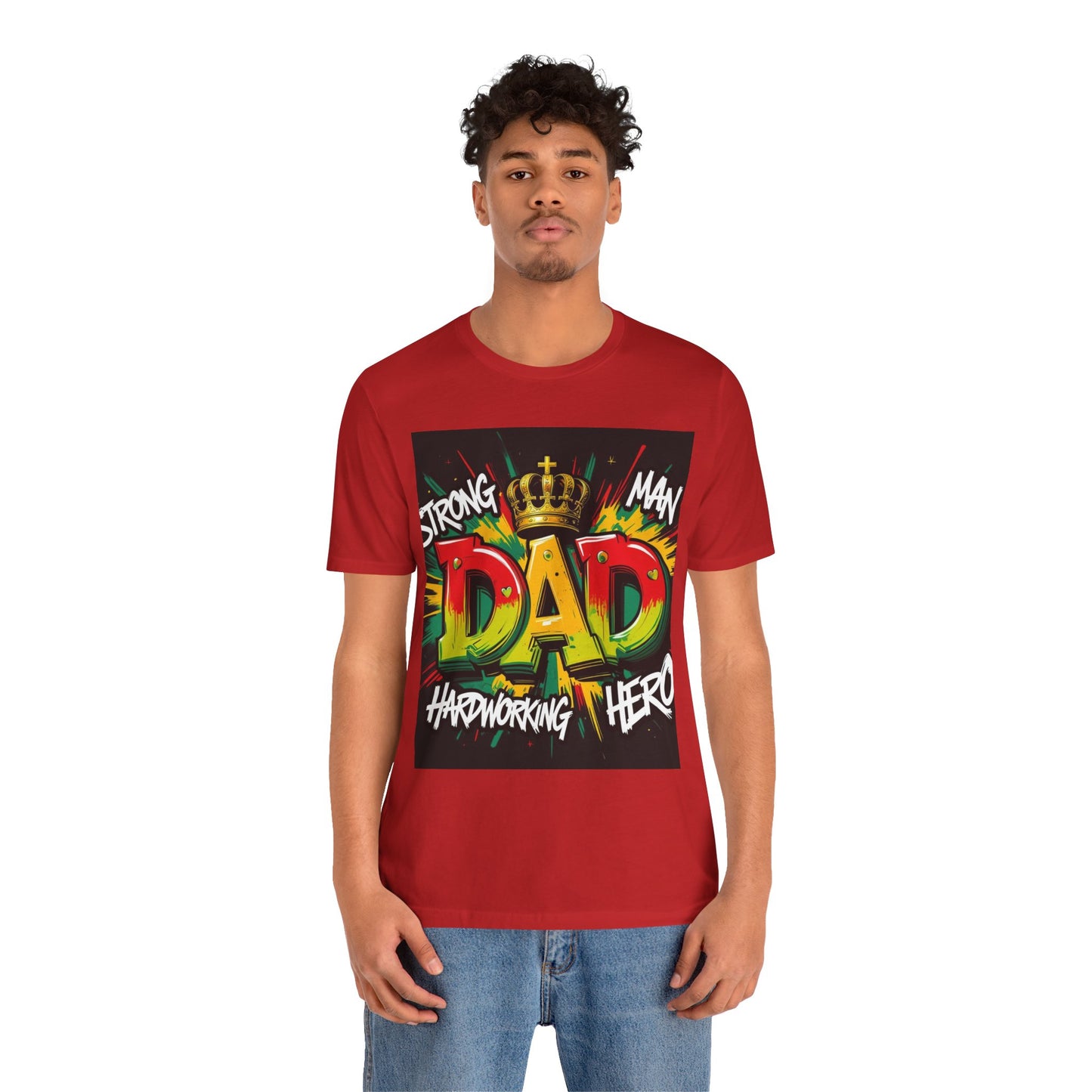 Strong Dad Graphic Tee - Perfect Father's Day Gift, Casual Summer Wear, Men's T-Shirt, Inspirational Apparel, Unique Dad Shirt
