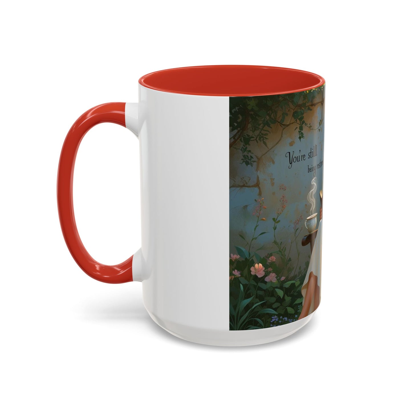 Accent Coffee Mug with Inspirational Design, Cozy Gift for Readers, Perfect for Relaxation, Home Decor, Warm Beverage Lover