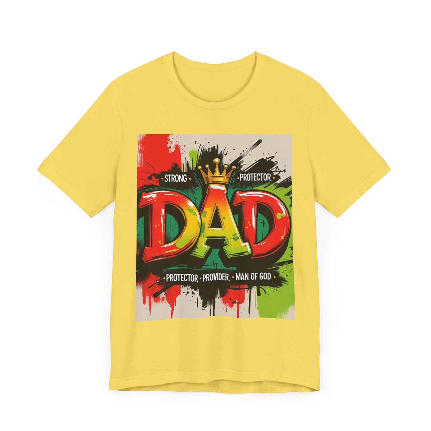 Strong Protector Dad Tee, Father's Day Gift, Dad T-Shirt, Spiritual Dad Shirt, Family Streetwear, Casual Gift for Him