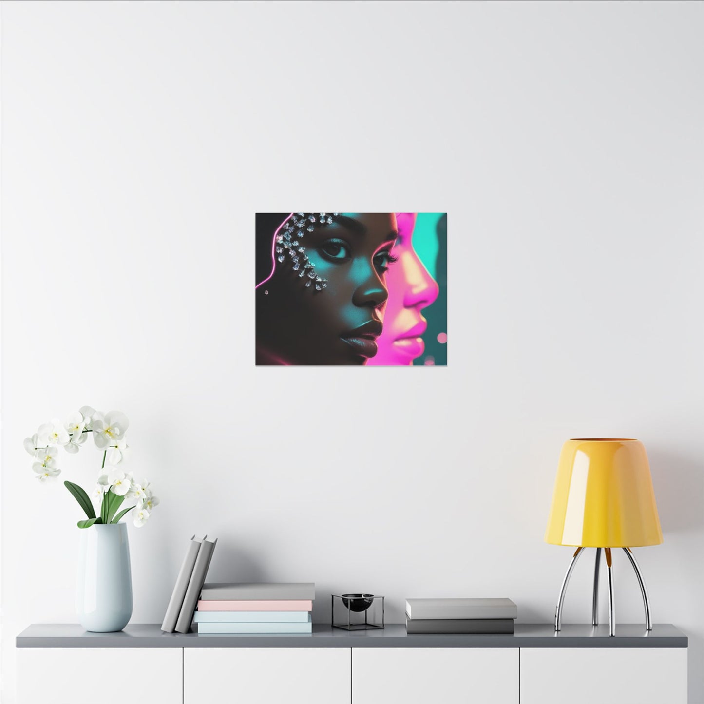 Vibrant Art Canvas Print, Wall Decor, Home Office Art, Unique Gift, Modern Design, Colorful Wall Hanging