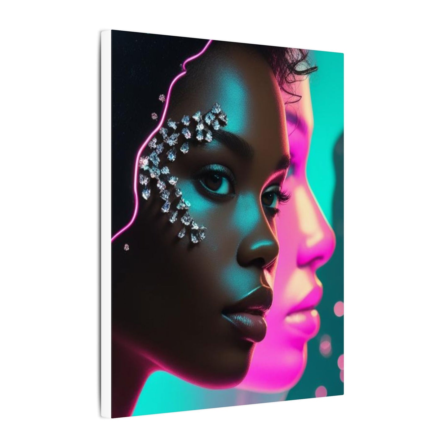 Vibrant Art Canvas Print, Wall Decor, Home Office Art, Unique Gift, Modern Design, Colorful Wall Hanging