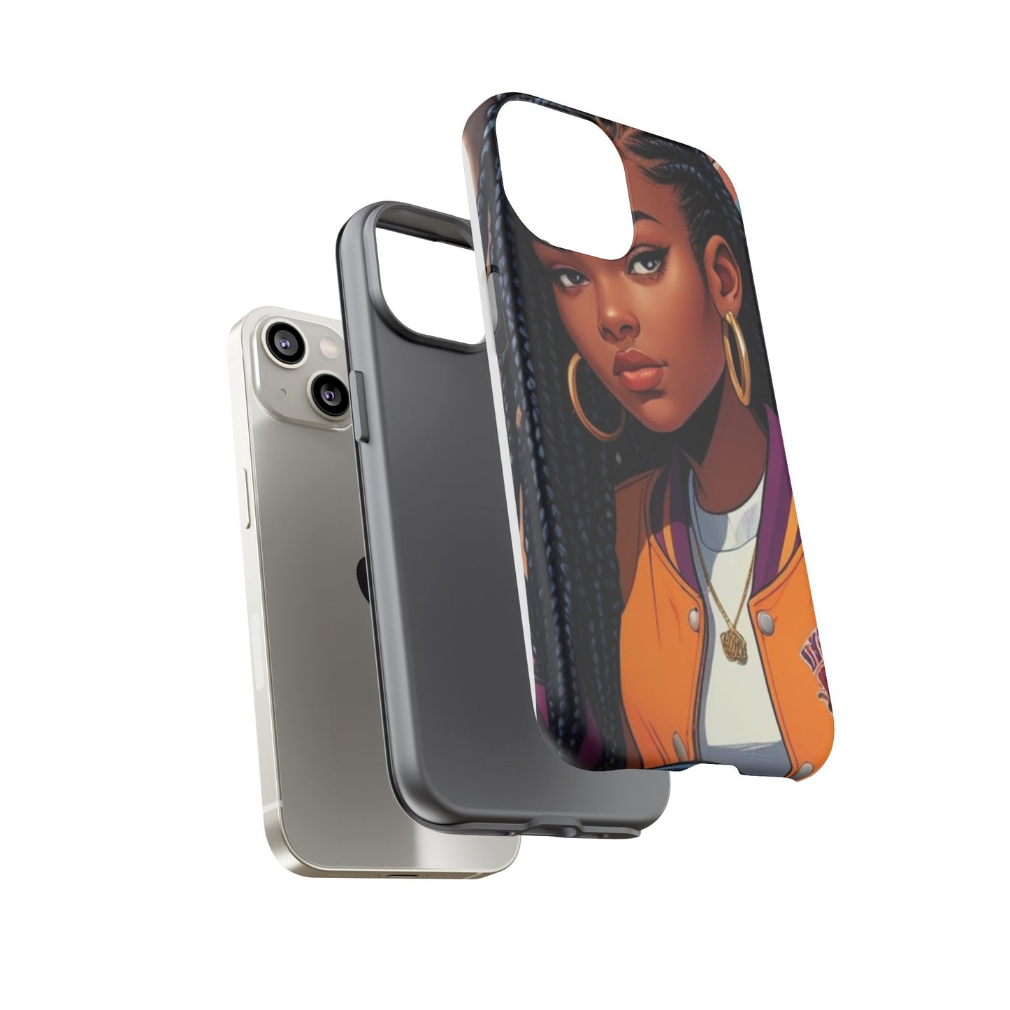 Stylish Phone Case - Urban Vibe, Tough Cases, Unique Artwork, Gifts for Teens, Trendy Accessories, Phone Protection, Girls
